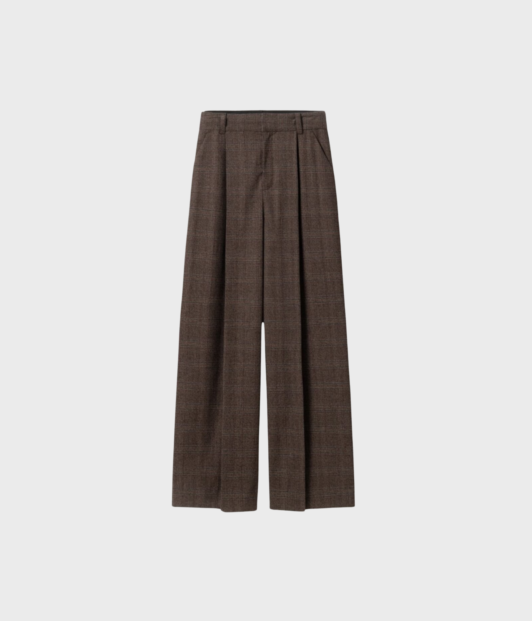 Maelle Trousers (Brown Check)