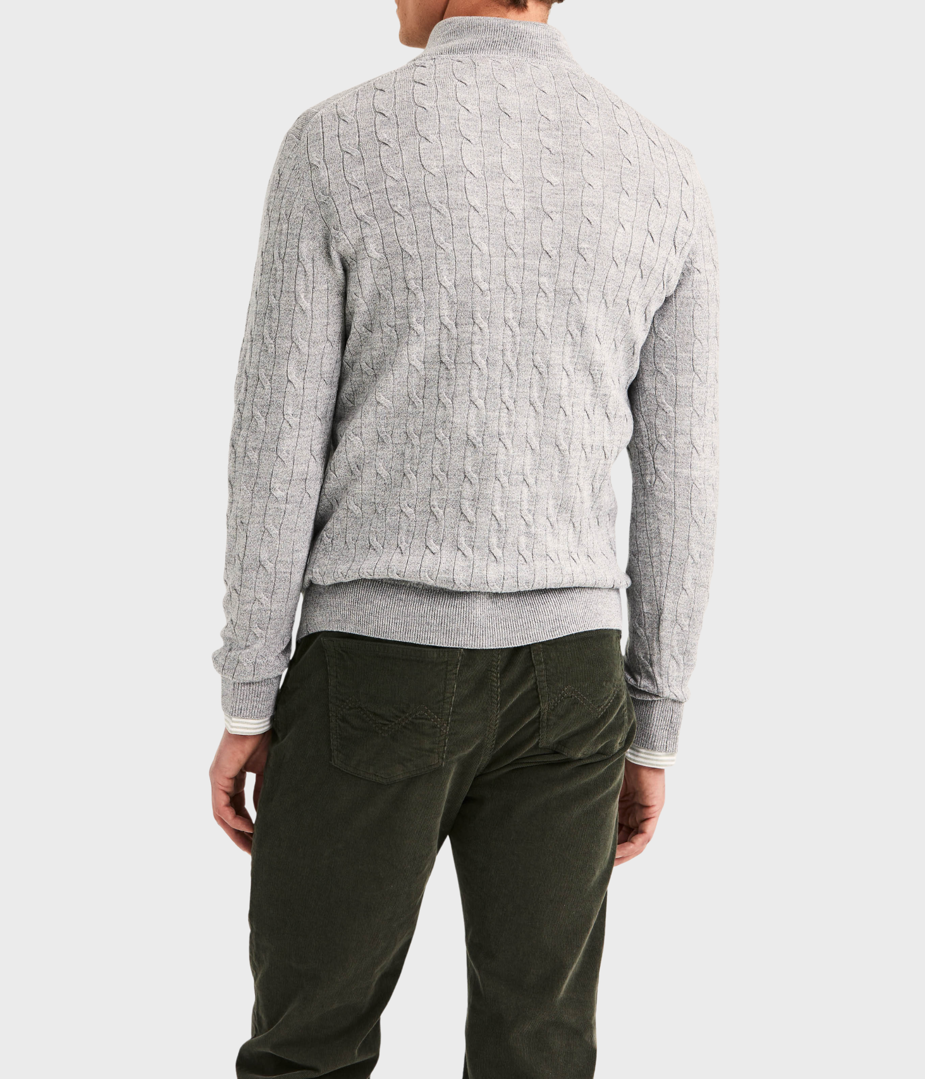 Merino Cable John Zip (91 Grey)