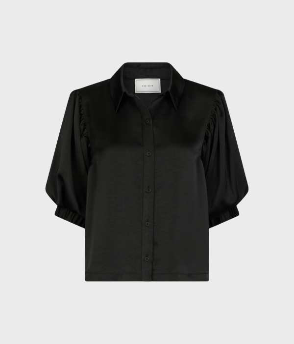 Etta Heavy Sateen Shirt (Black)