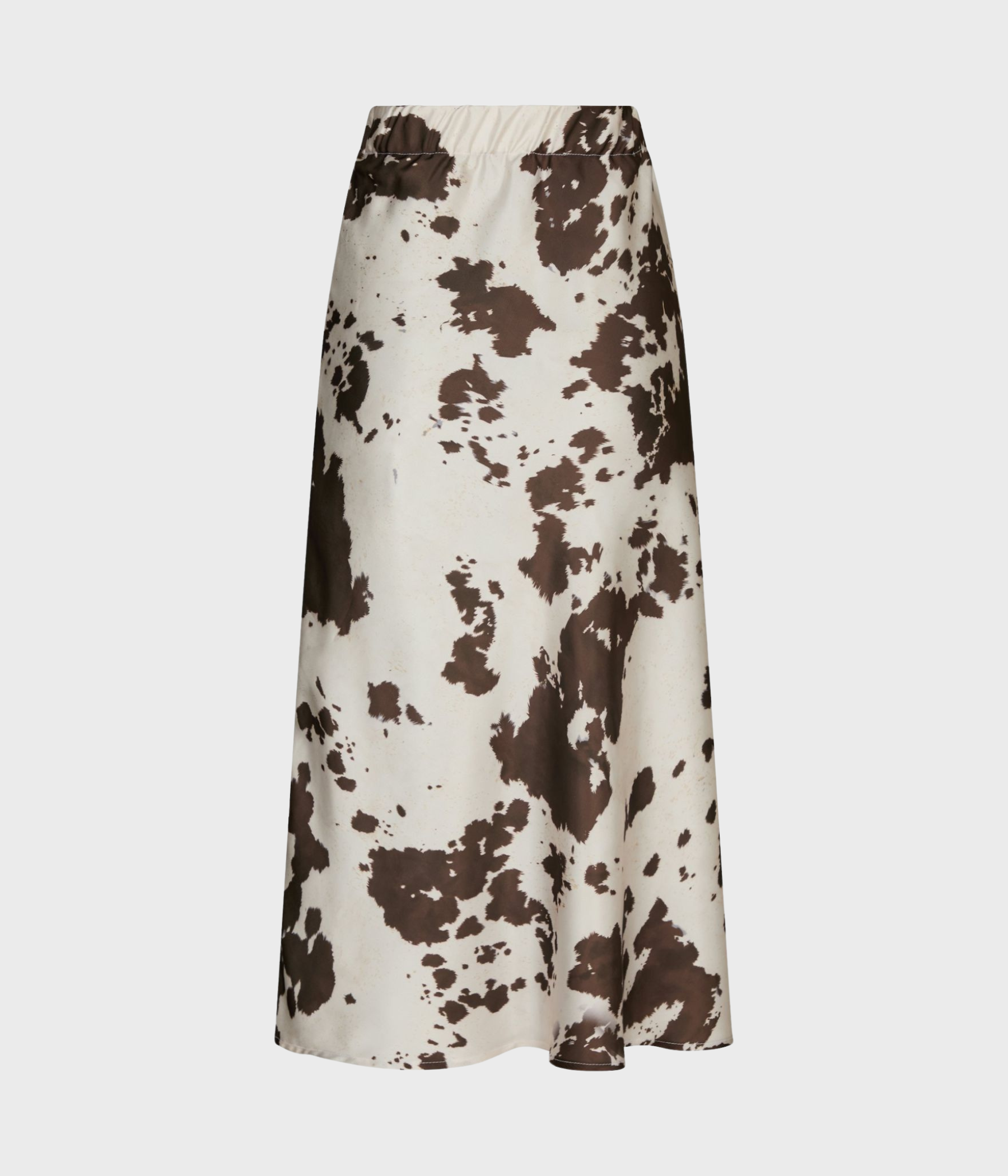 Viso Cow Print Skirt. (210 BROWN)