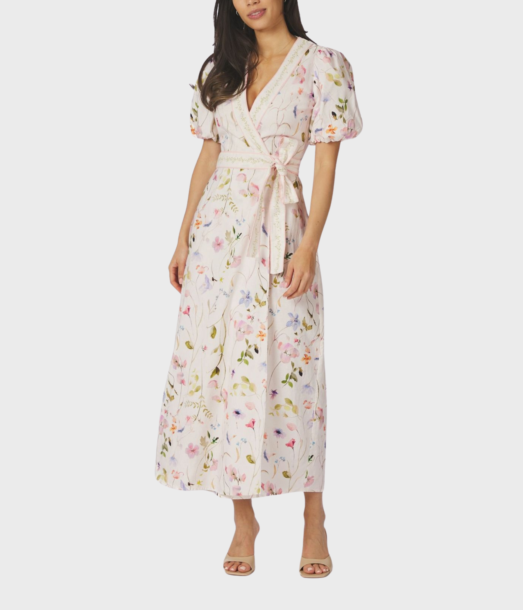 Clarine Flower Dress (121 Off White)