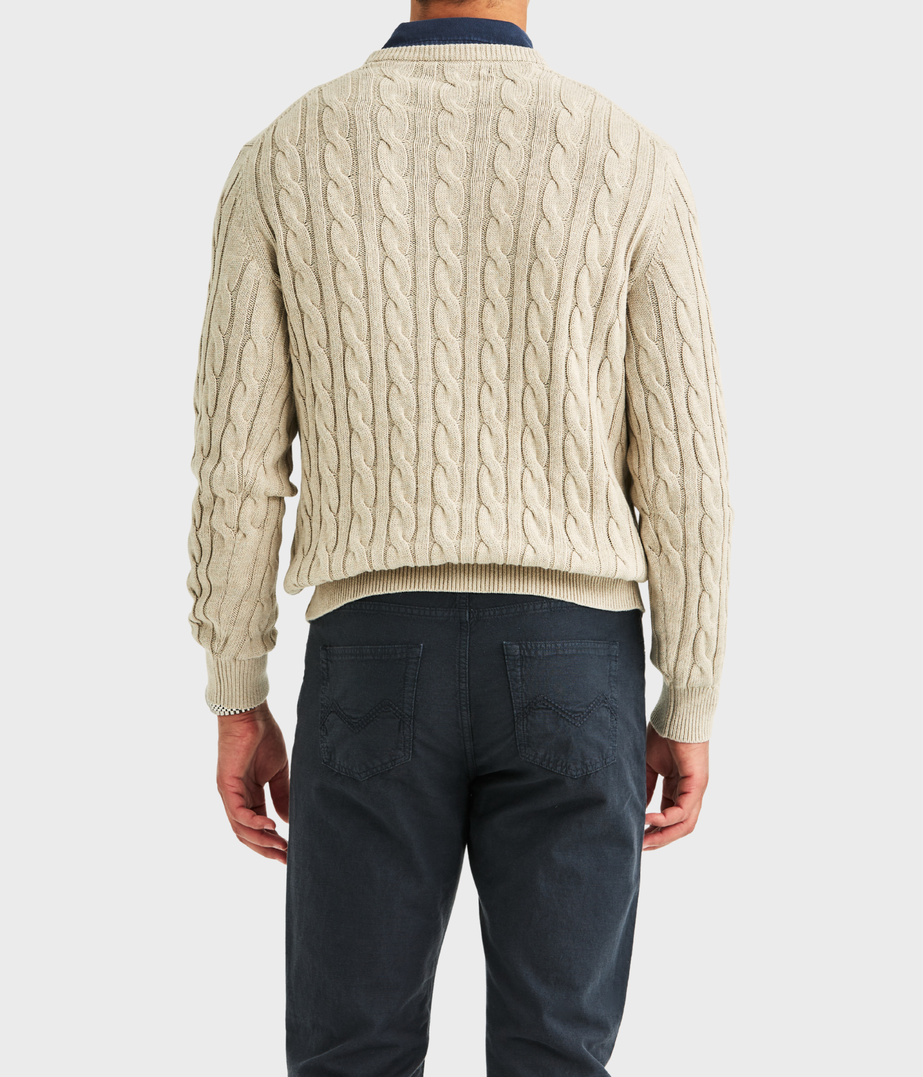 Ethan Cable Oneck (06 Khaki)