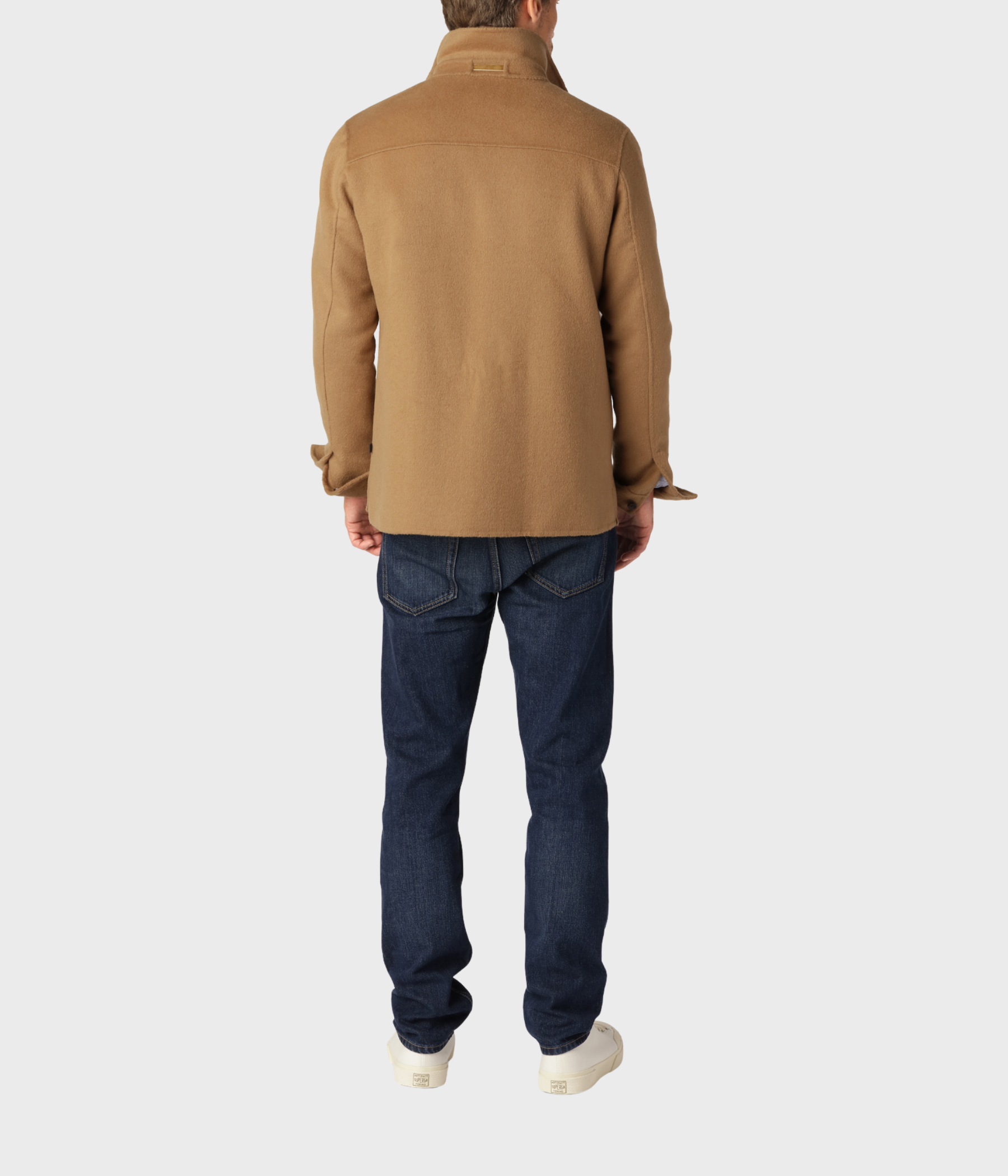 Wool Overshirt. (Camel)