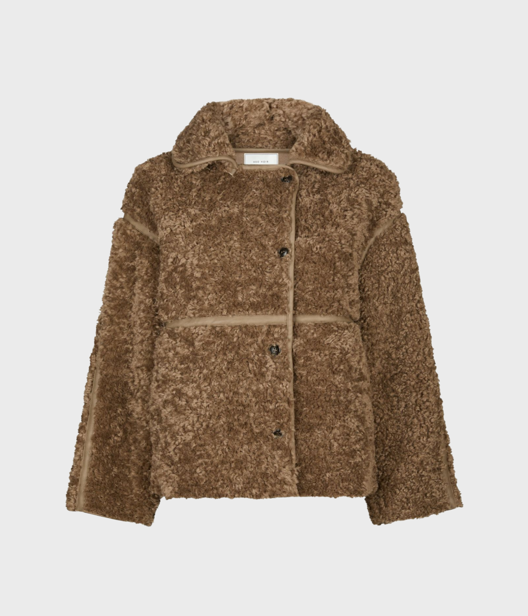 Castor Faux Fur Jacket. (214 Taupe)