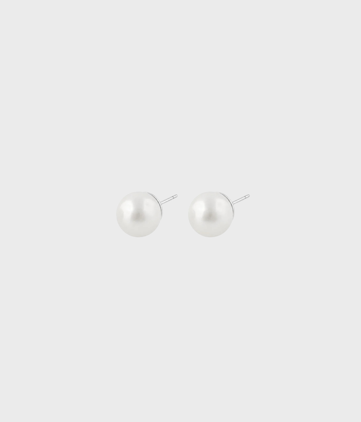Jackie Pearl Ear 8Mm (SILVER/white)