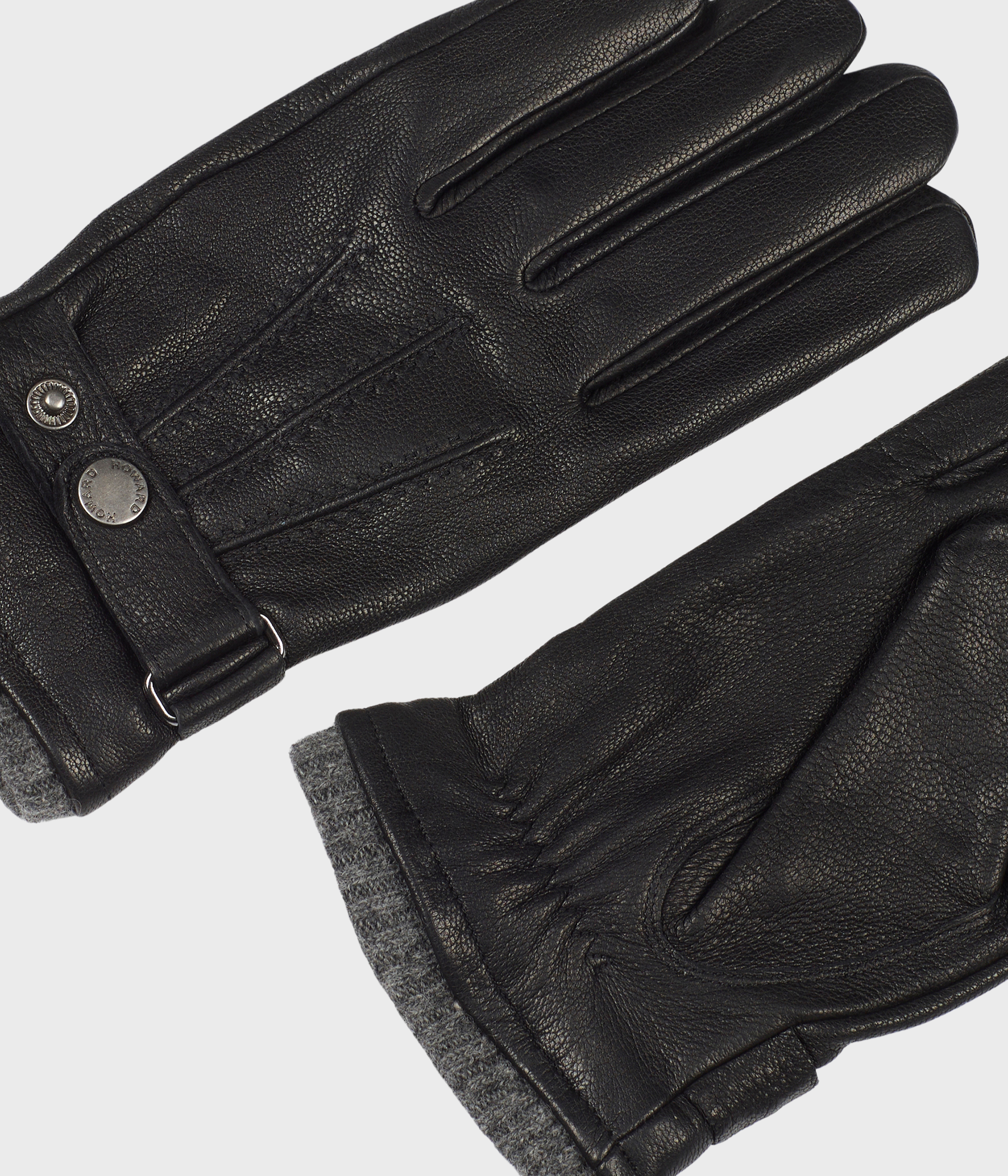 Howard Leather Gloves Bruno (Black)