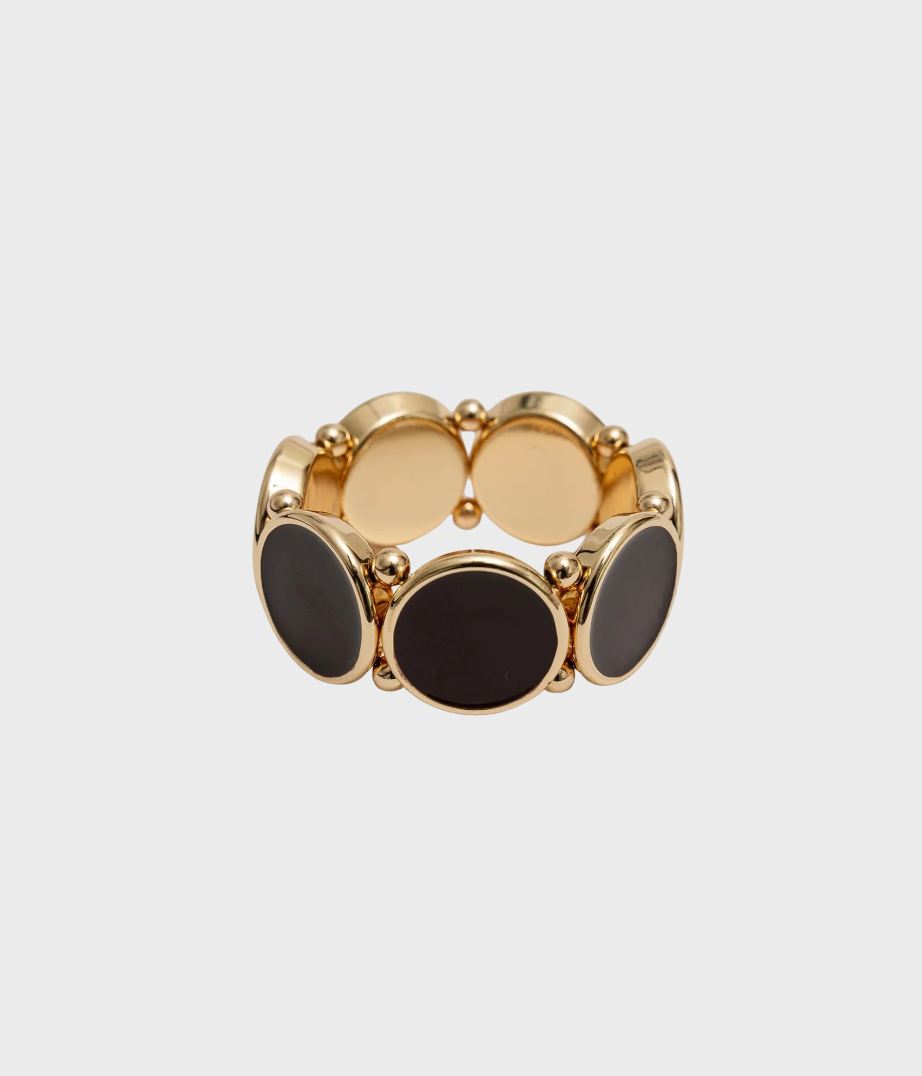 Ava Elastic Bracelet (Gold w Brown) - D.O. Design Only
