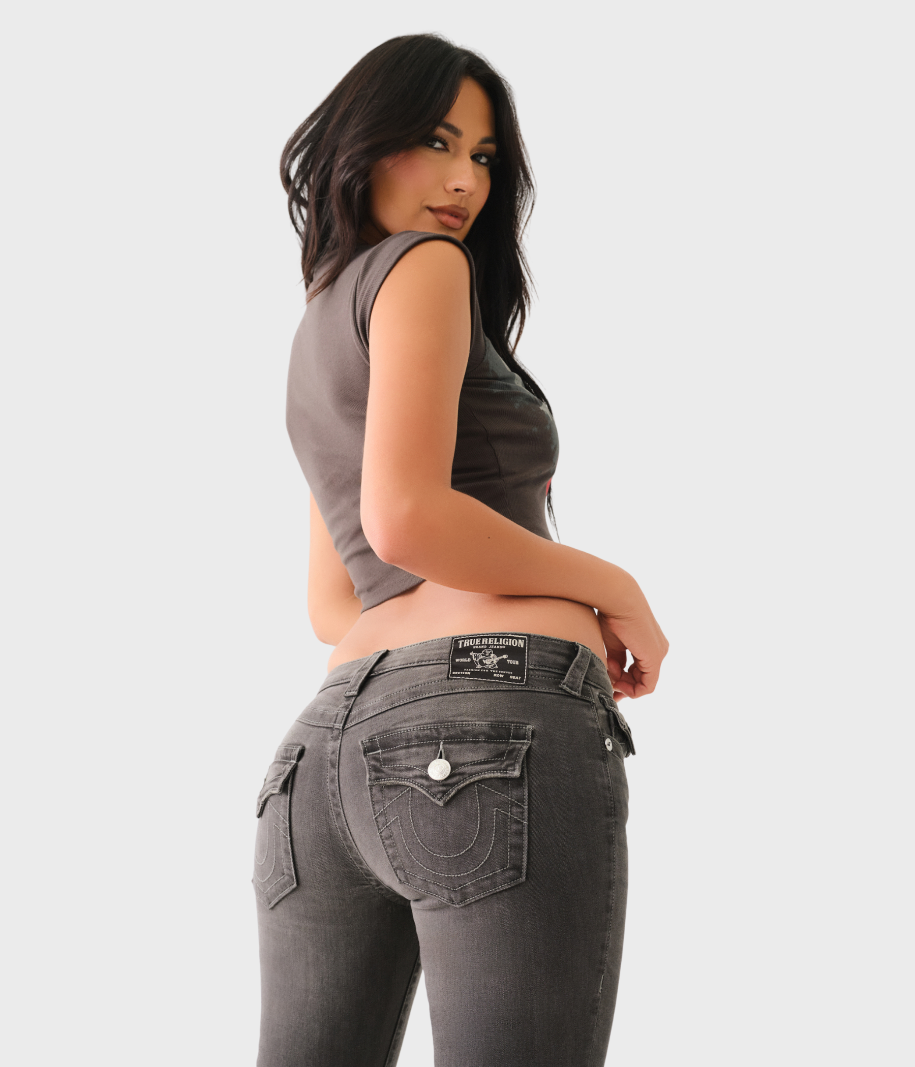 JOEY LR BOOTCUT FLAP (IEEB CHARCOAL)