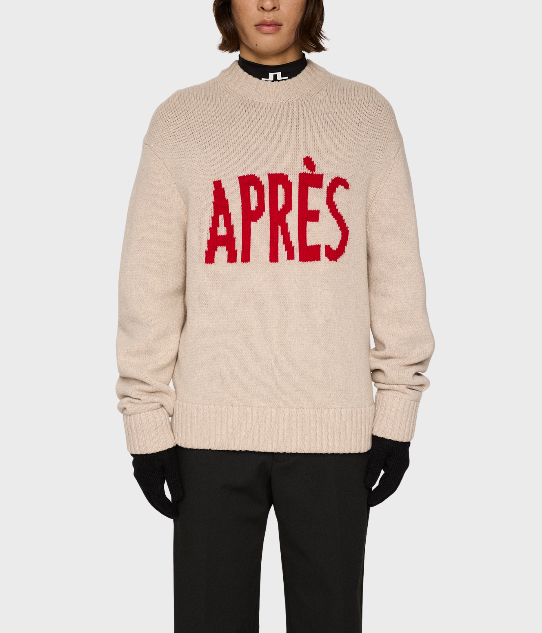 Fabian Graphic Knit Sweater (U029 Moonbeam)