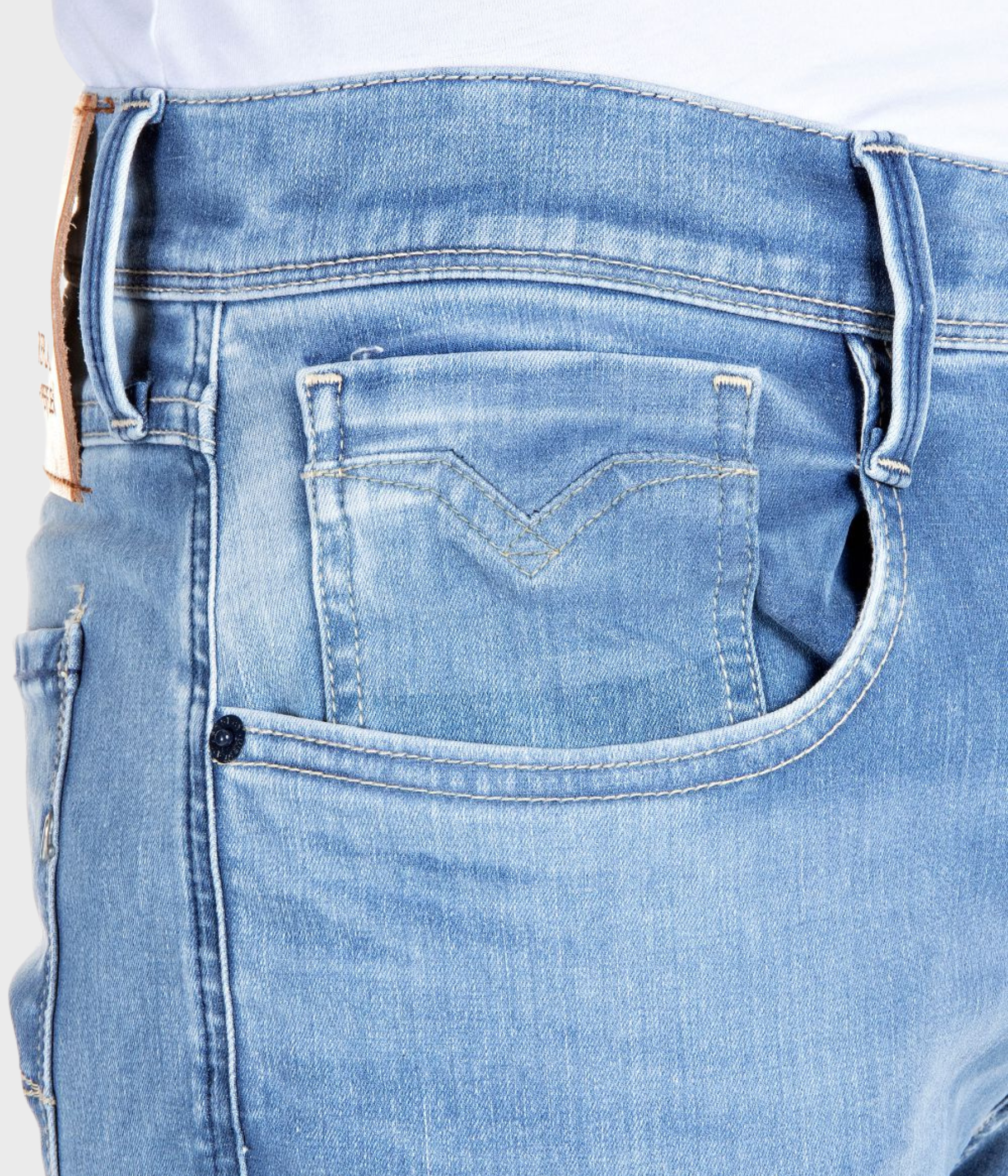 Trousers ANBASS Ocean Blue, Sustainable (010 LIGHT BLUE light wash tone)