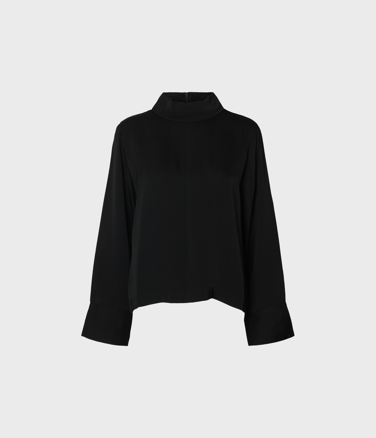 Slwsoler Regular Ls High Neck Top (Black)