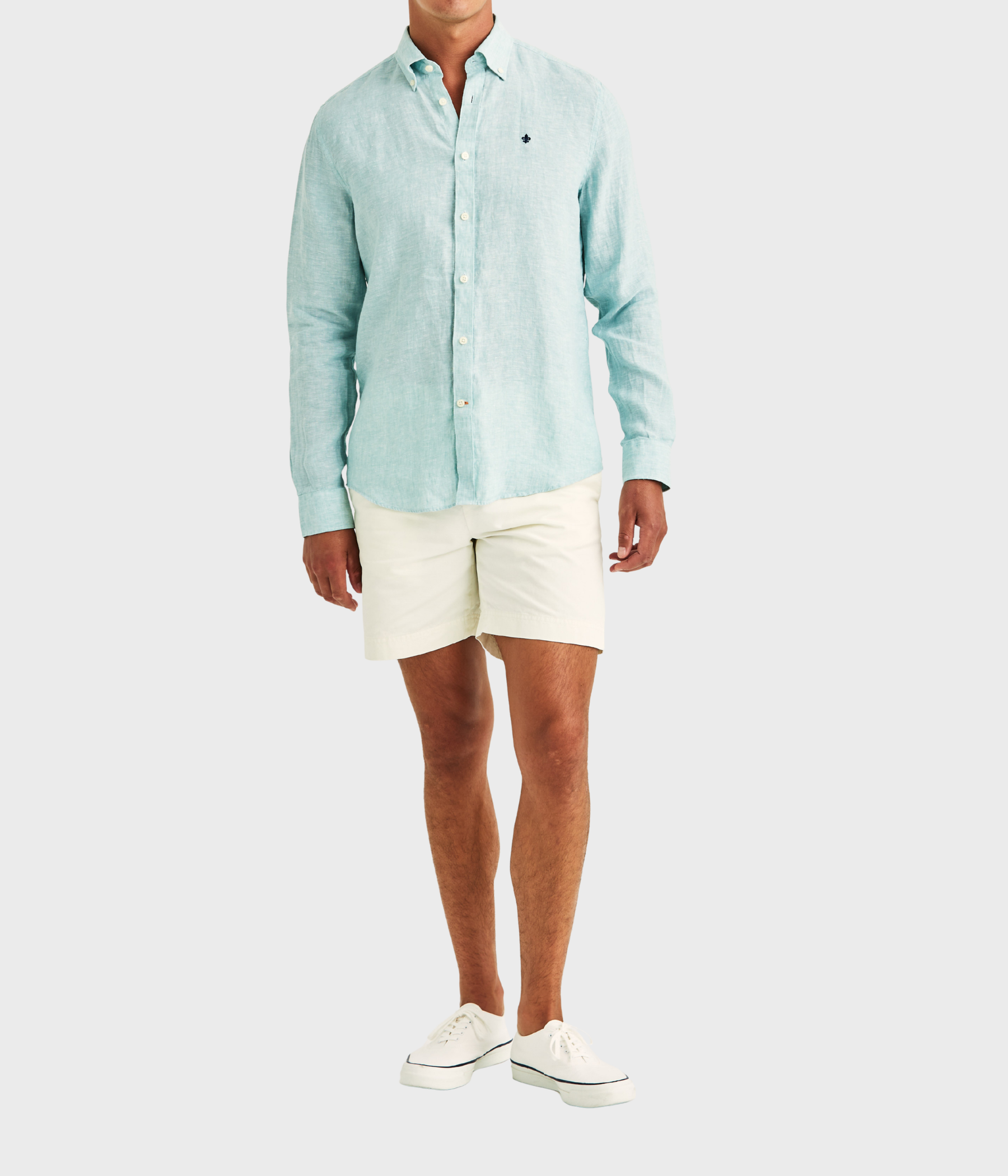 Douglas Linen Shirt-Classic Fit (71 Green)
