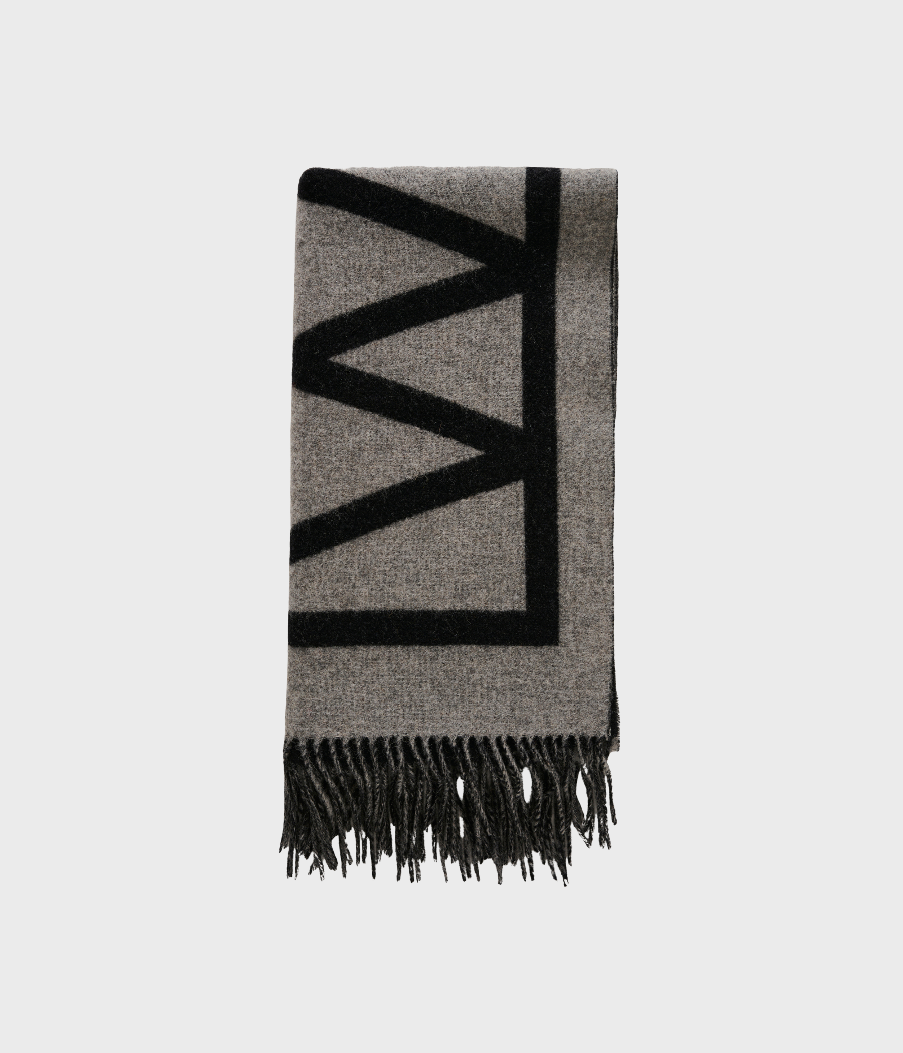 Myrtheiw Logo Scarf (900013072 MEDIUM GREY MELANGE LOGO)