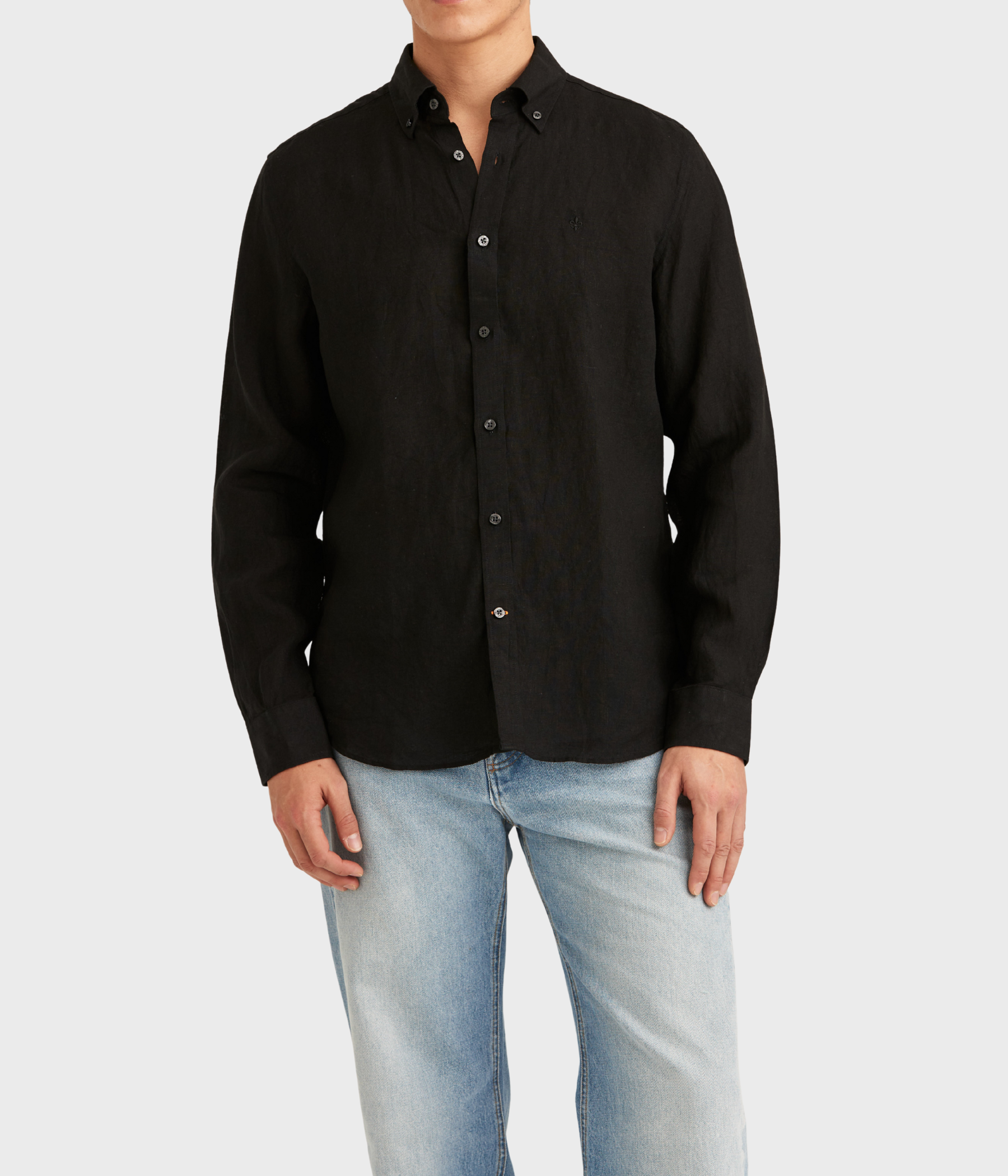 Douglas BD Linen Shirt LS (99 Black)