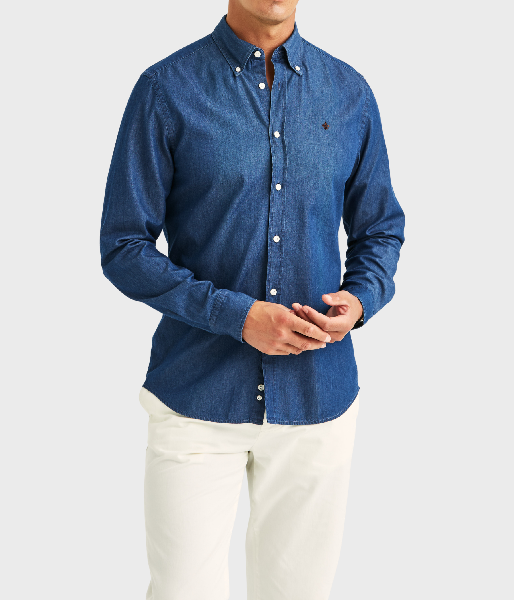 Light Denim Shirt-Slim Fit (59 Old Blue) - D.O. Design Only