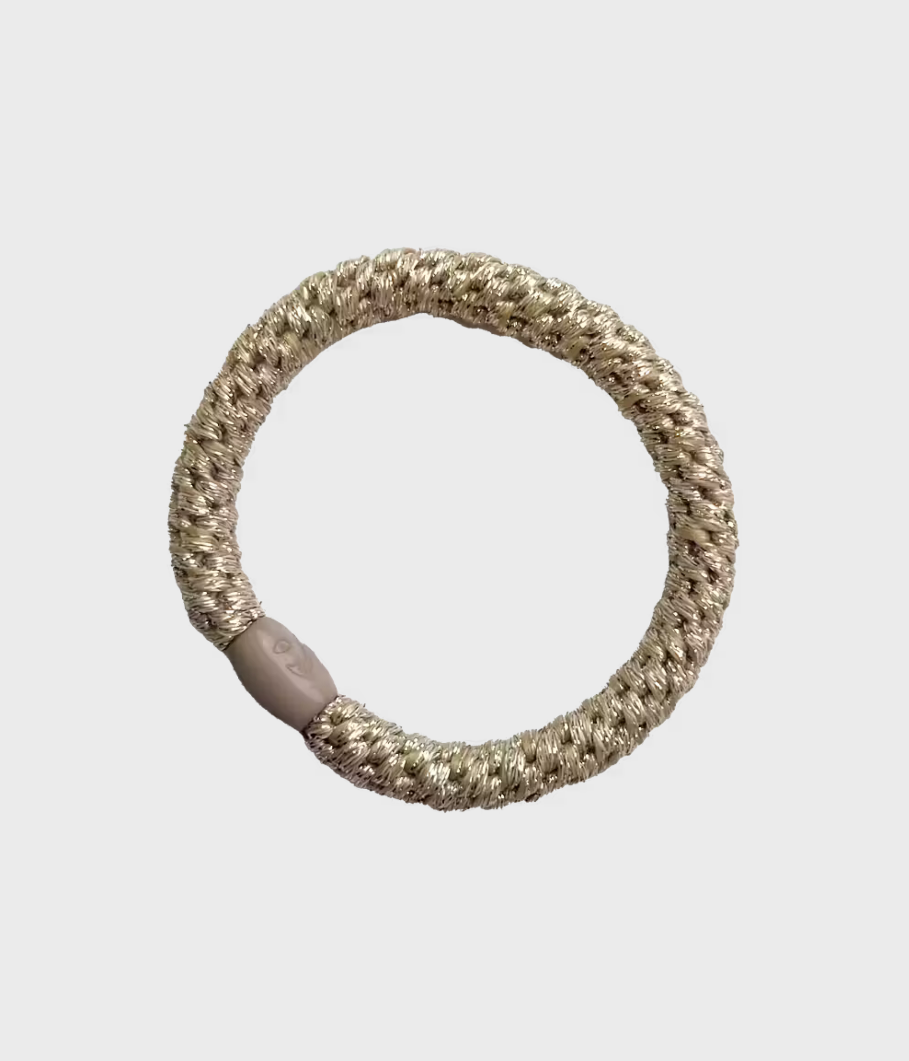 Hårsnodd (Beige glitter)