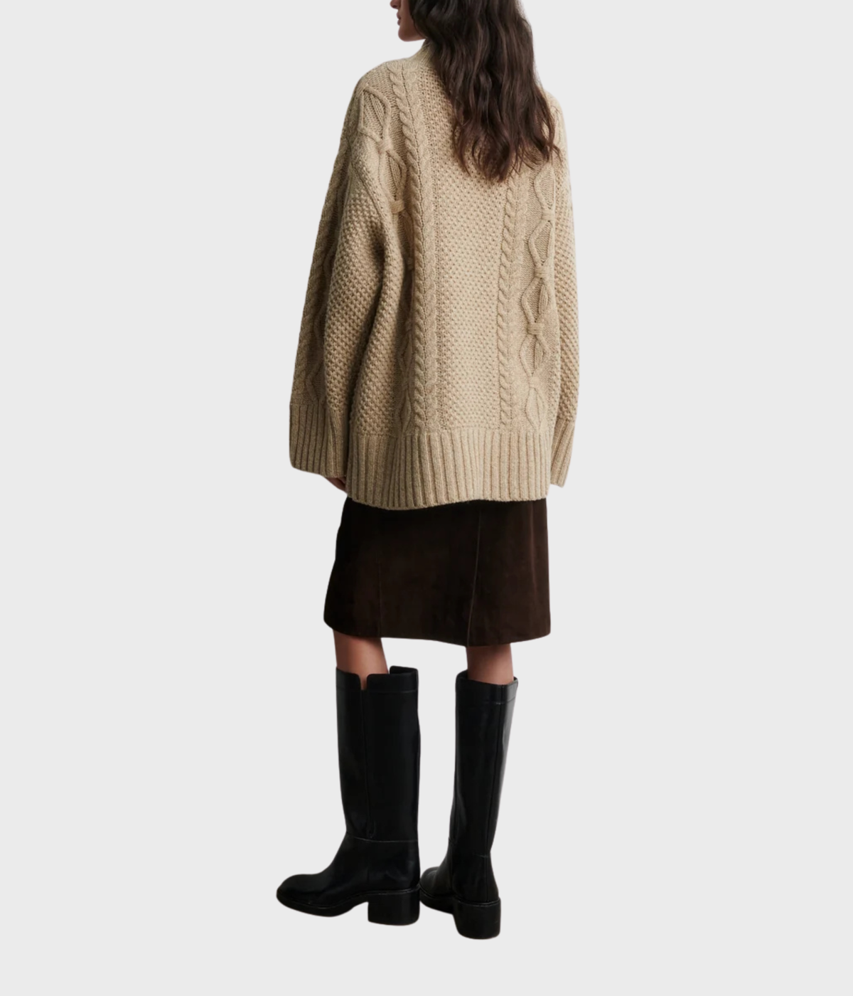 Zonie Suede Skirt (Demitasse)