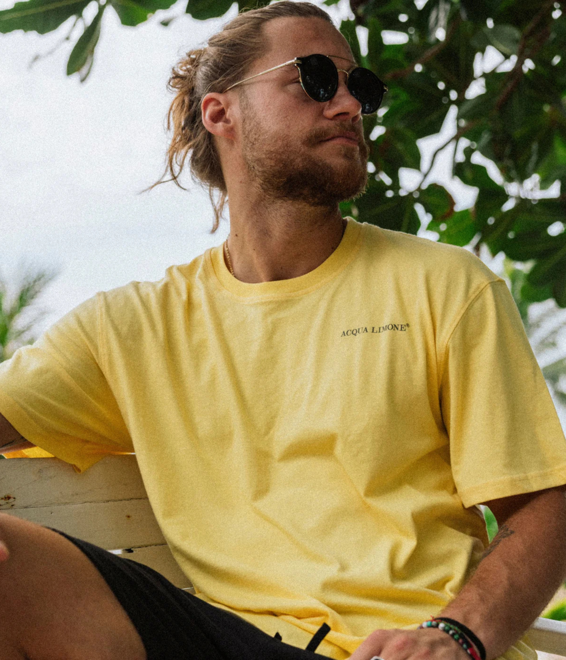 Heavy Tee Palm Tree (210 Warm Yellow)