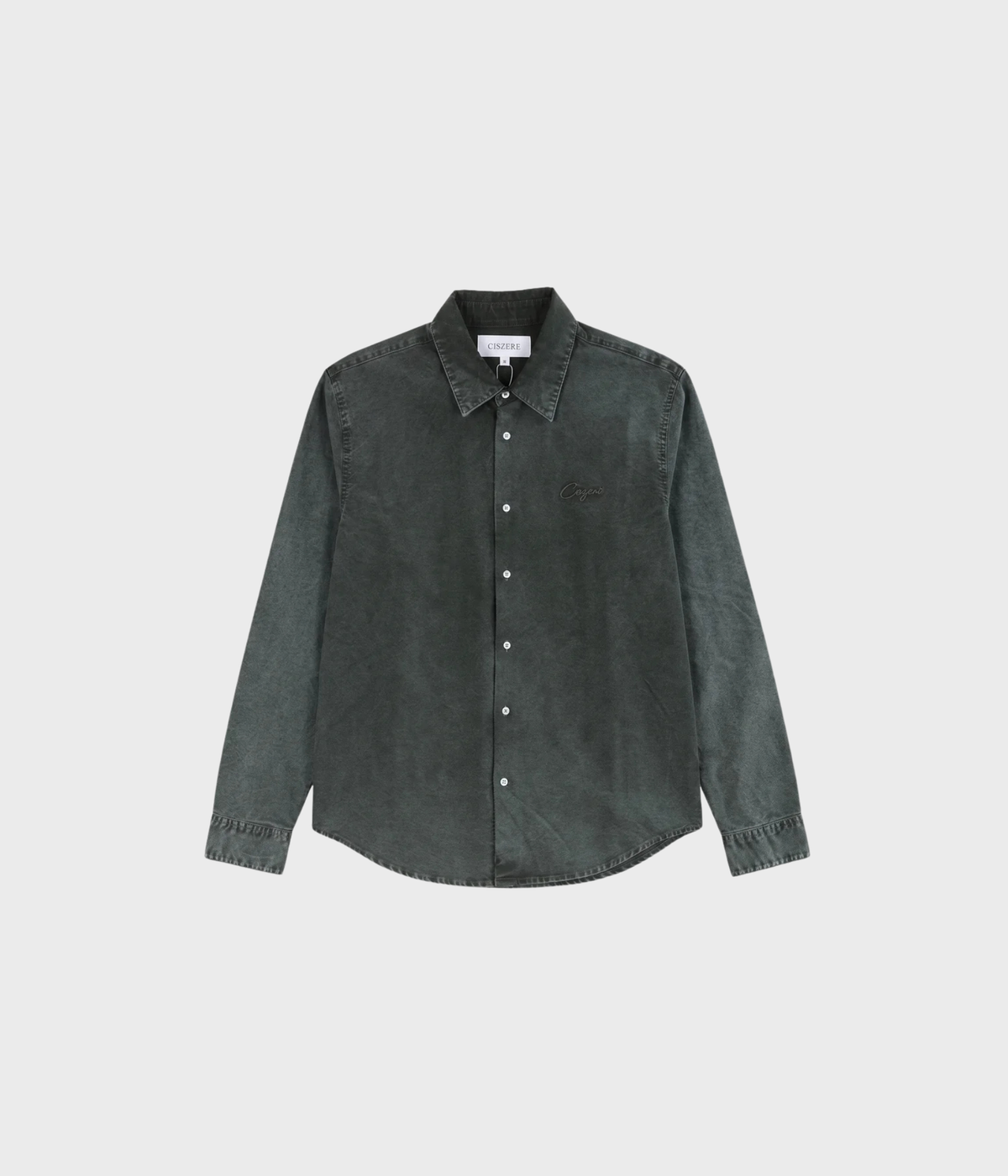 Algot Washed Oxford Shirt (828 Washed green)