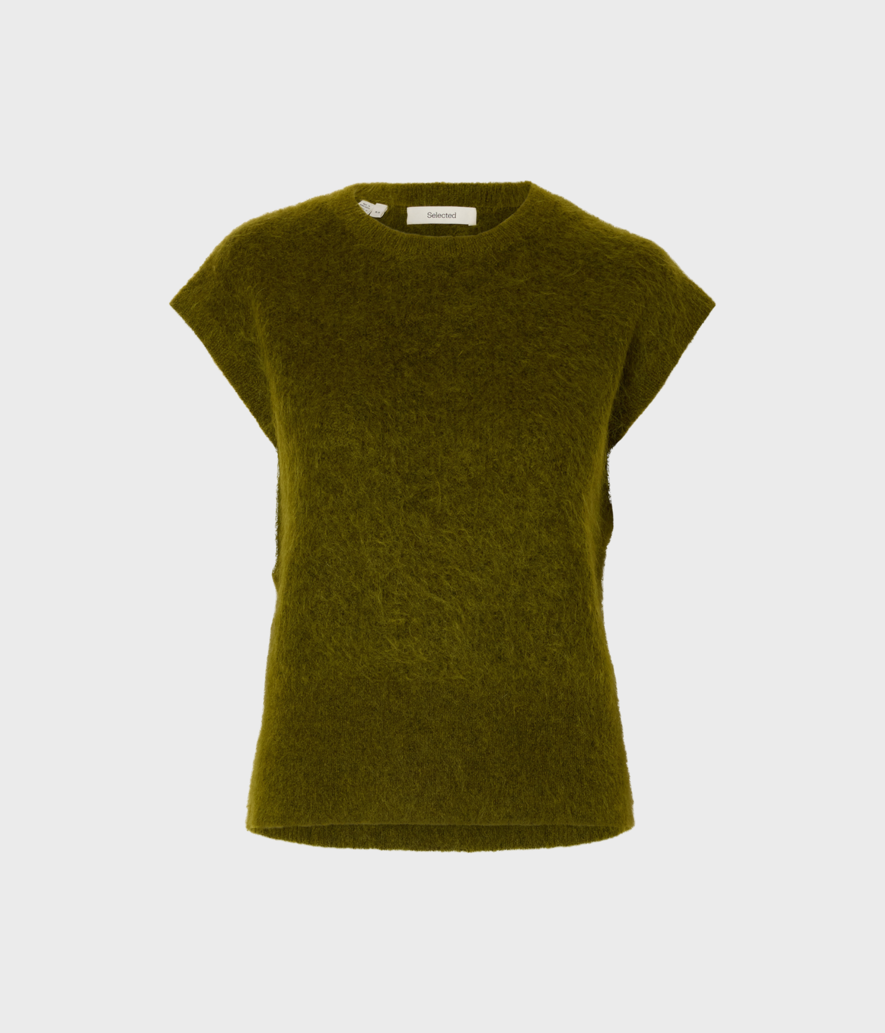 SLFMIRA SL MOHAIR KNIT VEST. (Avocado)