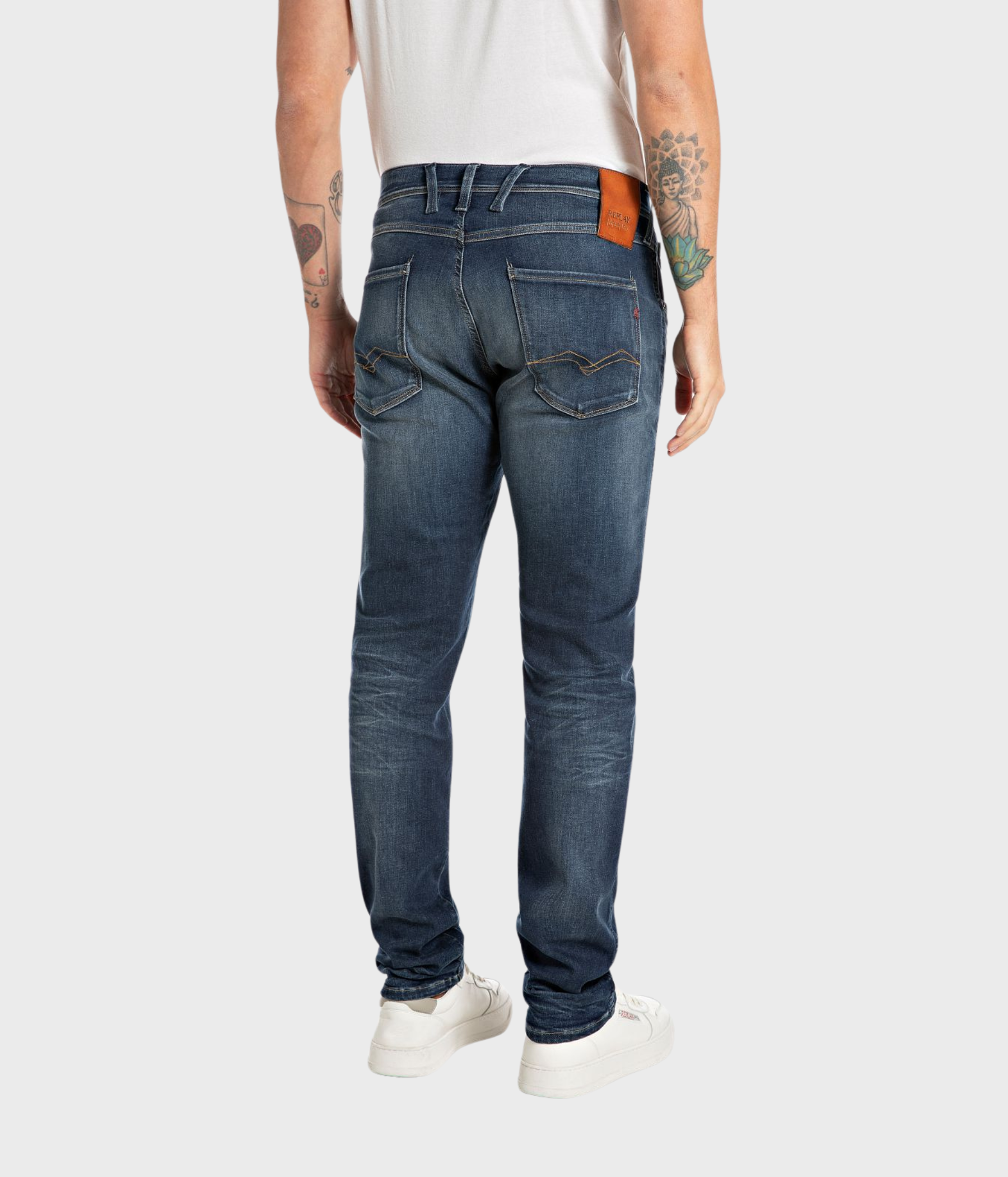 Trousers ANBASS Hyperflex Dust. (007 DARK BLUE Medium dark tone)