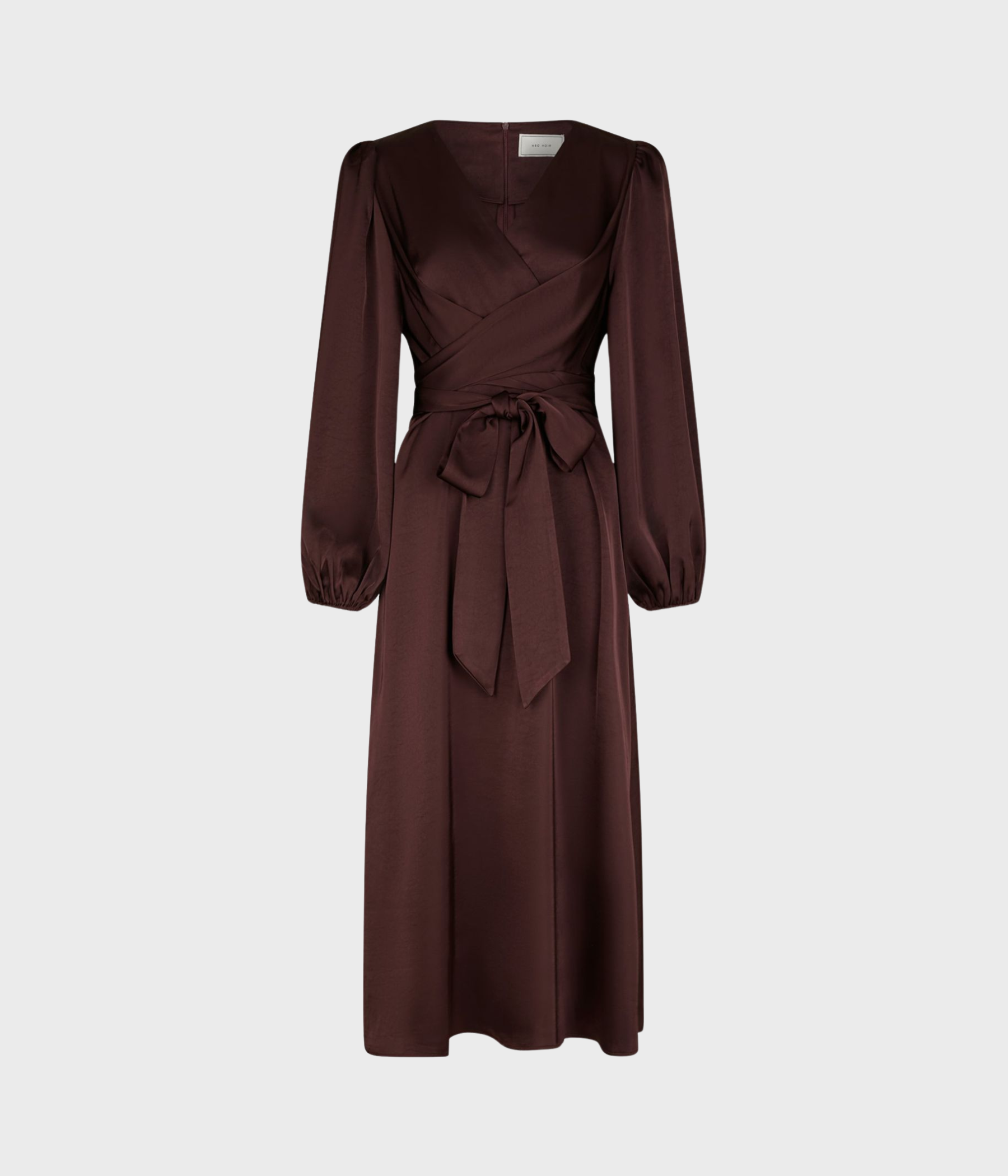 Rimini Heavy Sateen Dress. (174 Burgundy)