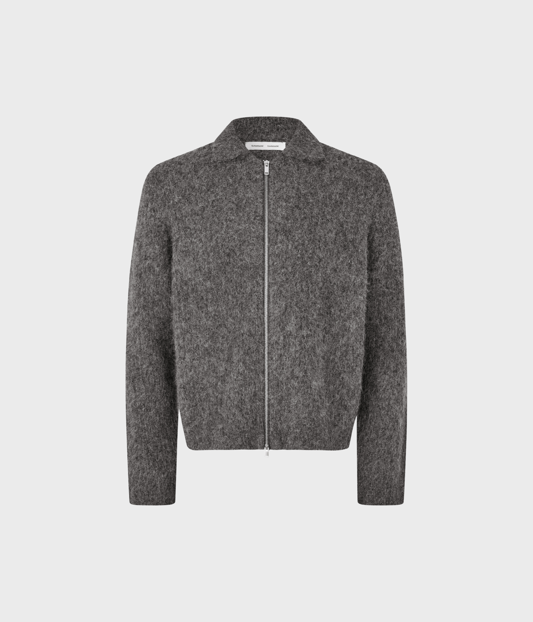 Sajob Zip Cardigan 15425 (CLR002860 DARK GREY MEL.)