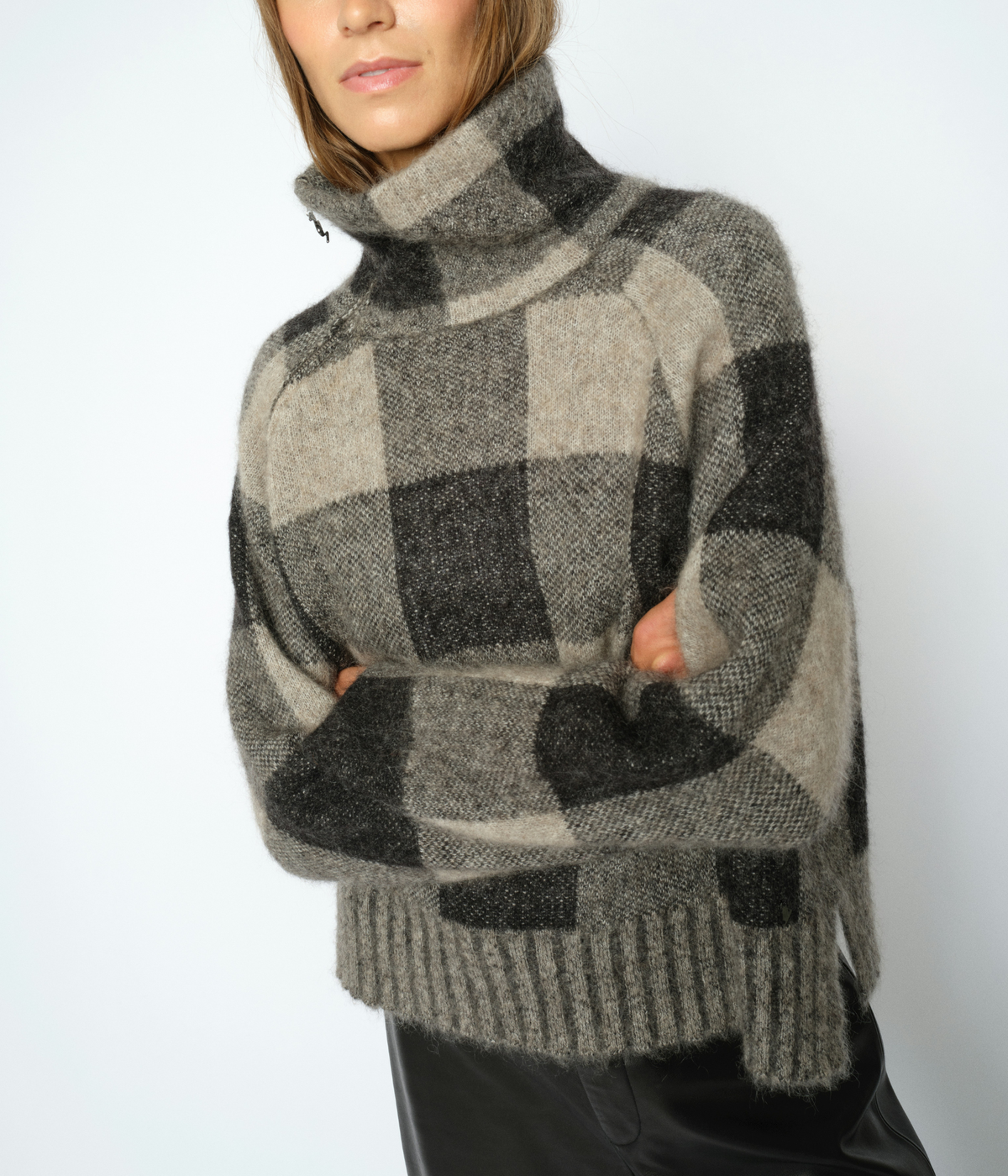 Mmmaija Check Knit (801 Black)