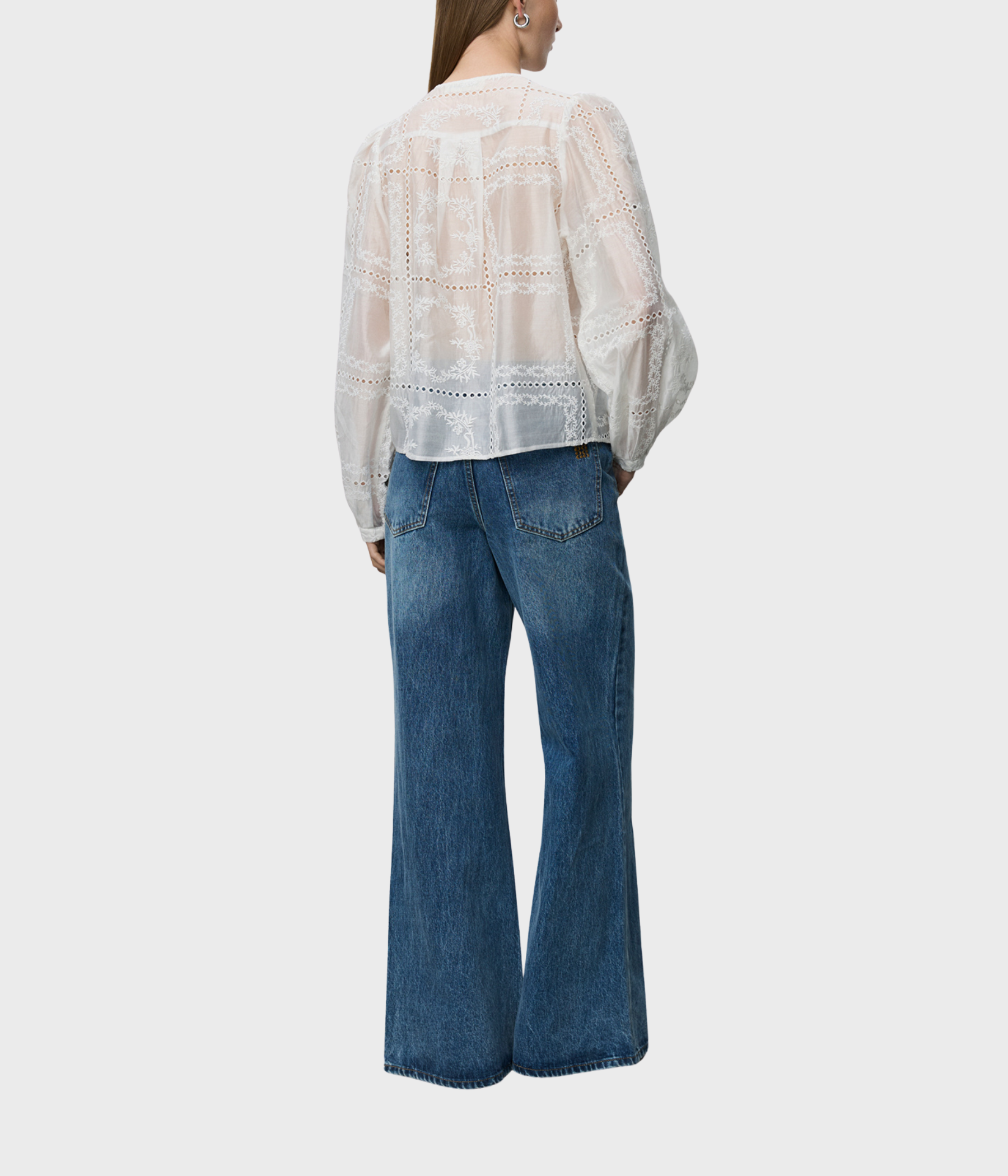 Corasw Detailed Embroidery Shirt (0101 Off white)