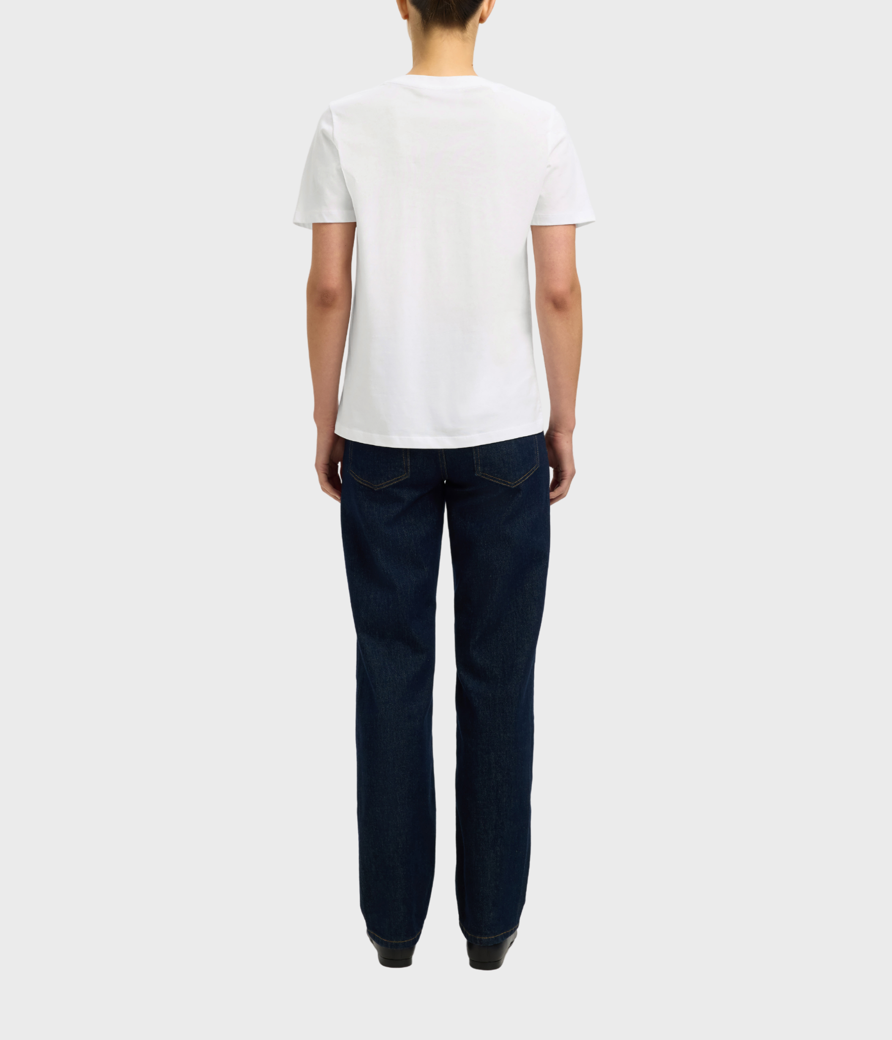 Slfessential Ss V-Neck Tee Noos. (bright white)