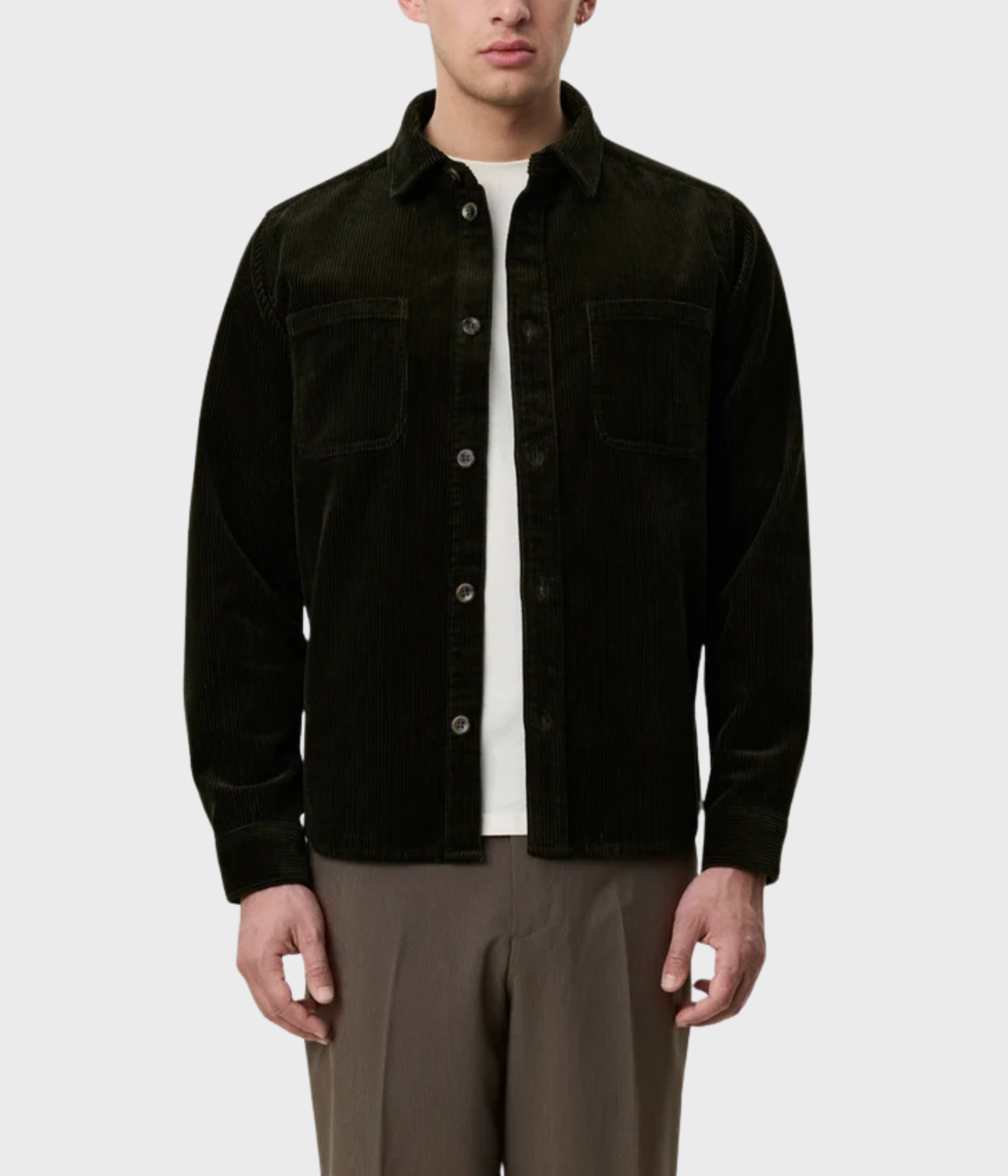 Corduroy Overshirt (528 Rosin Green)