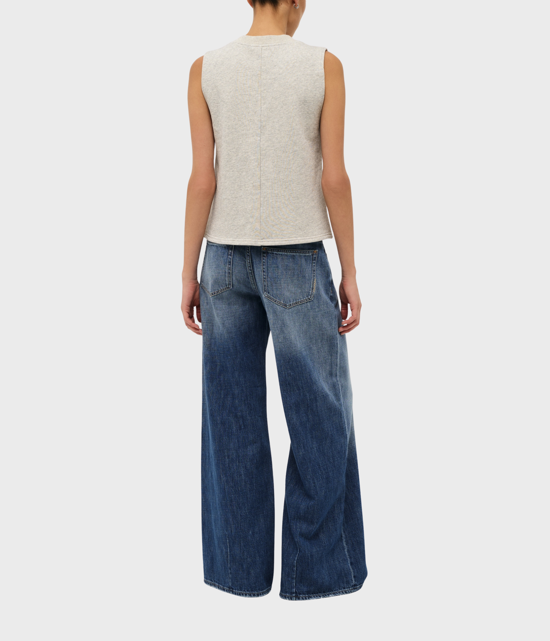 TERRY 80S MUSCLE TOP (050 GREY MARLE)