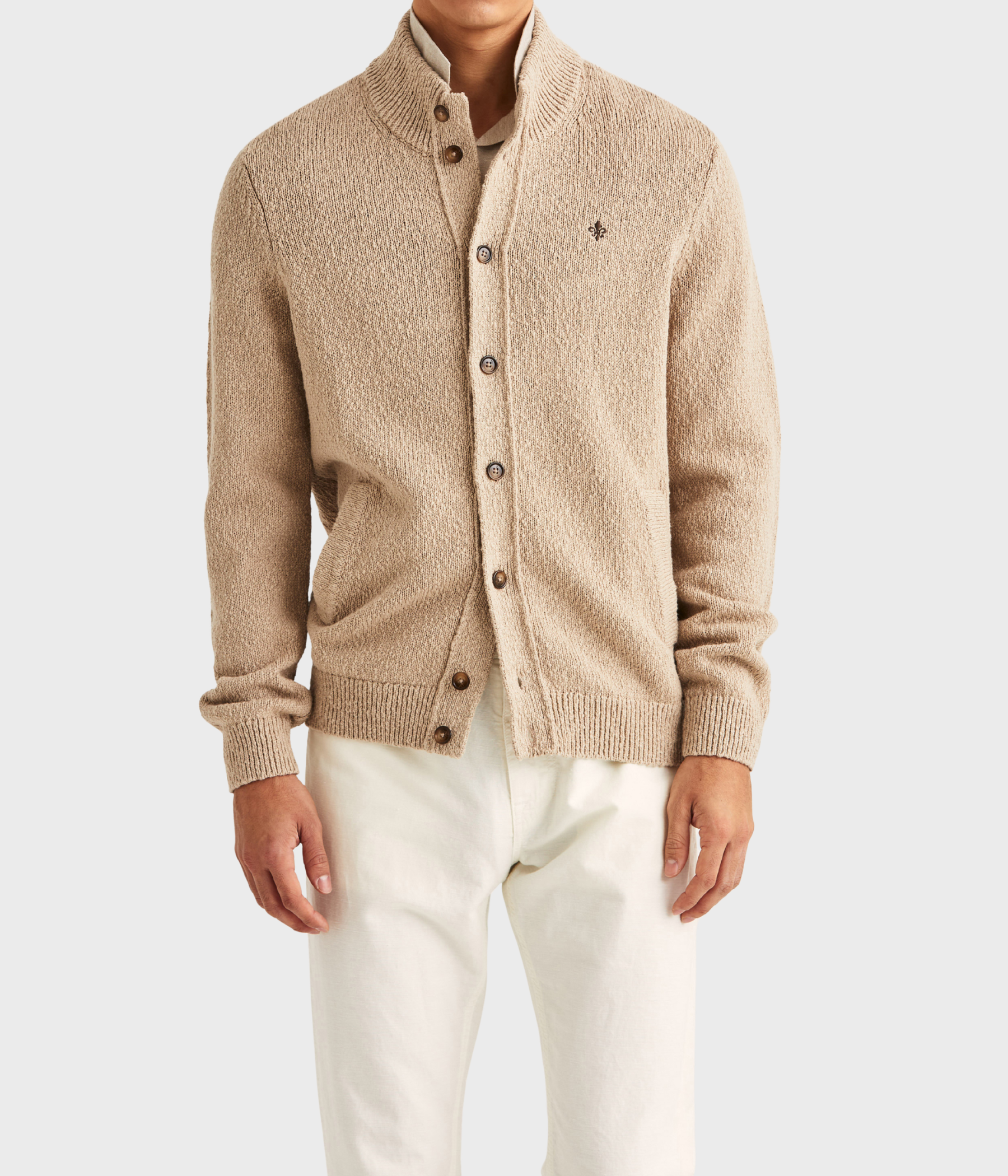 Windham Button Cardigan (05 Khaki) - D.O. Design Only