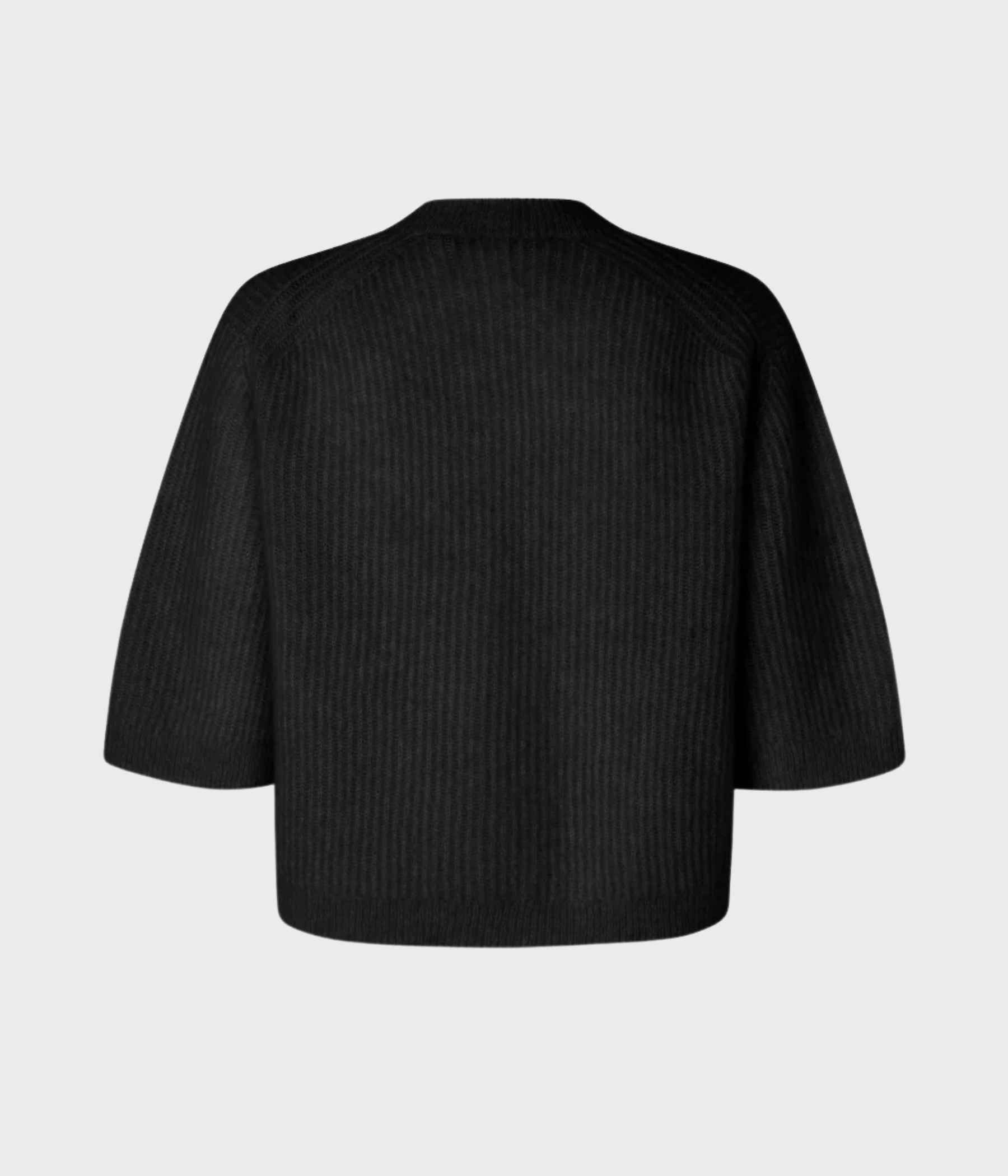 Andrea Knit Rib Cardigan (8001 Black)