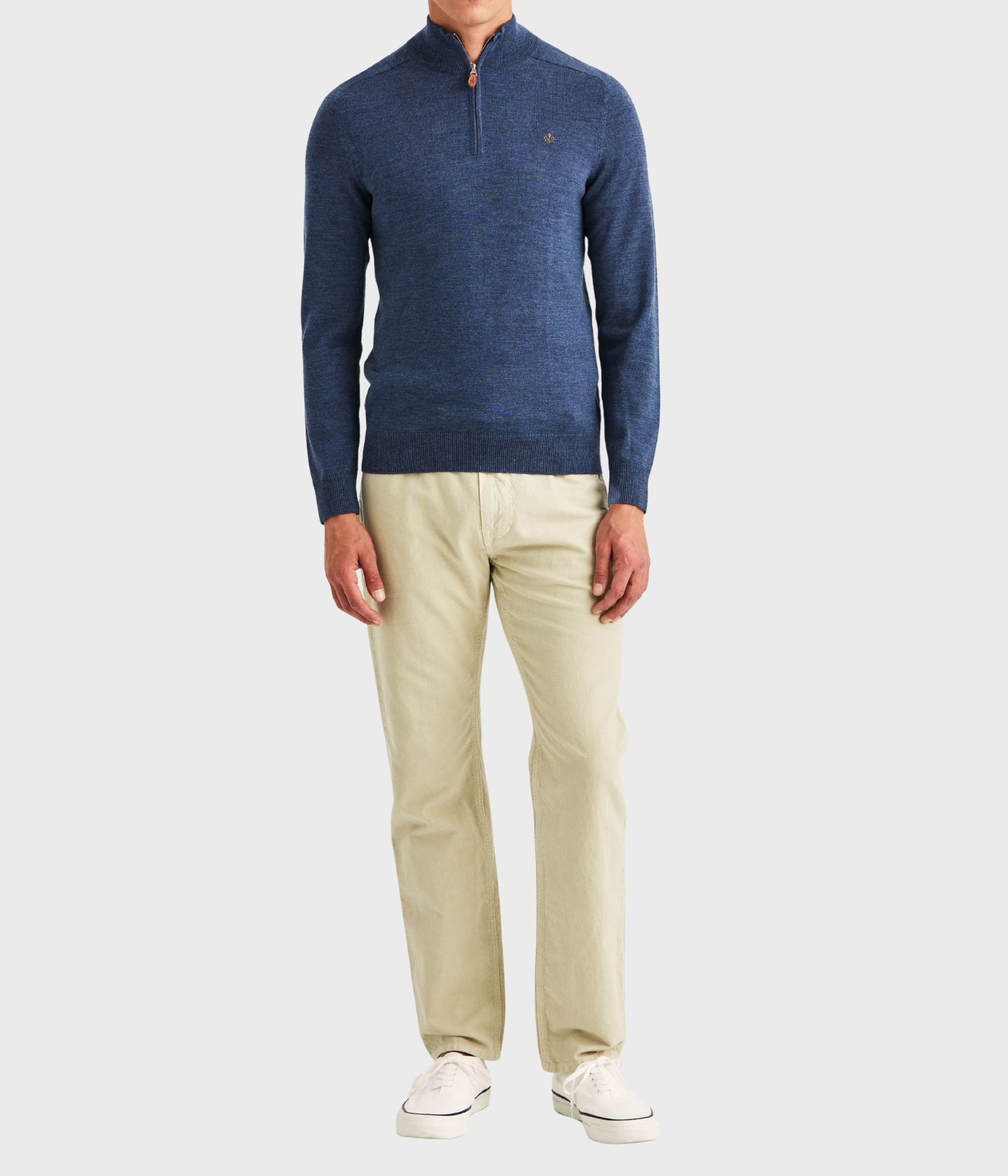 Merino John Zip (57 Blue)