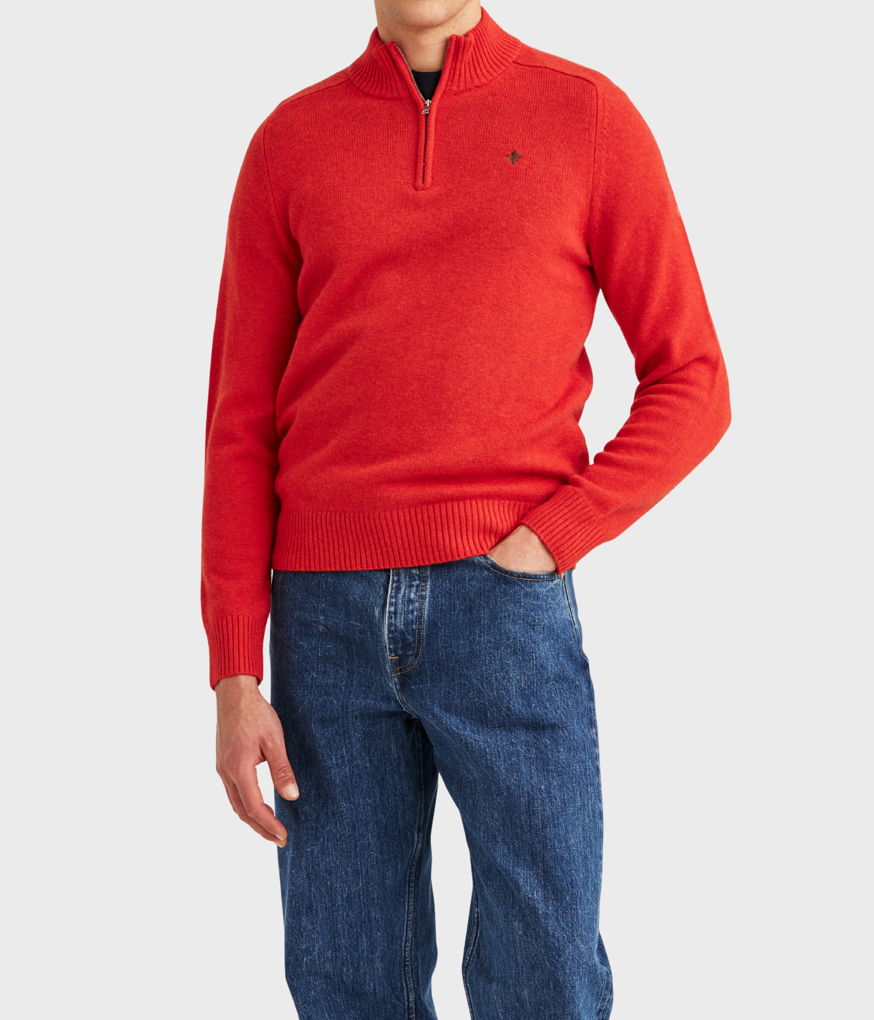 New Hertford Half Zip. (40 RED)