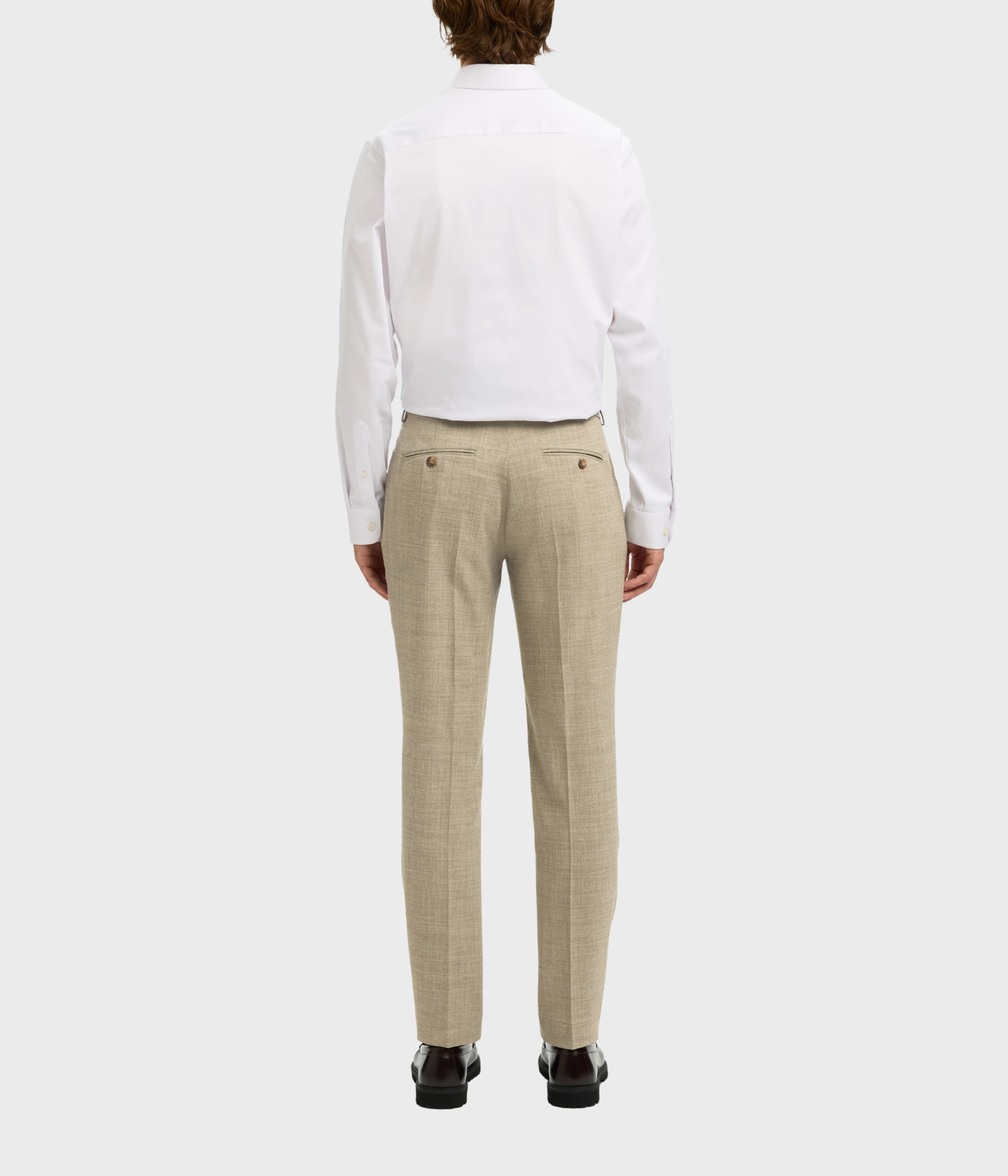 SLHSLIM-OASIS LINEN TRS NOOS. (sand) - D.O. Design Only