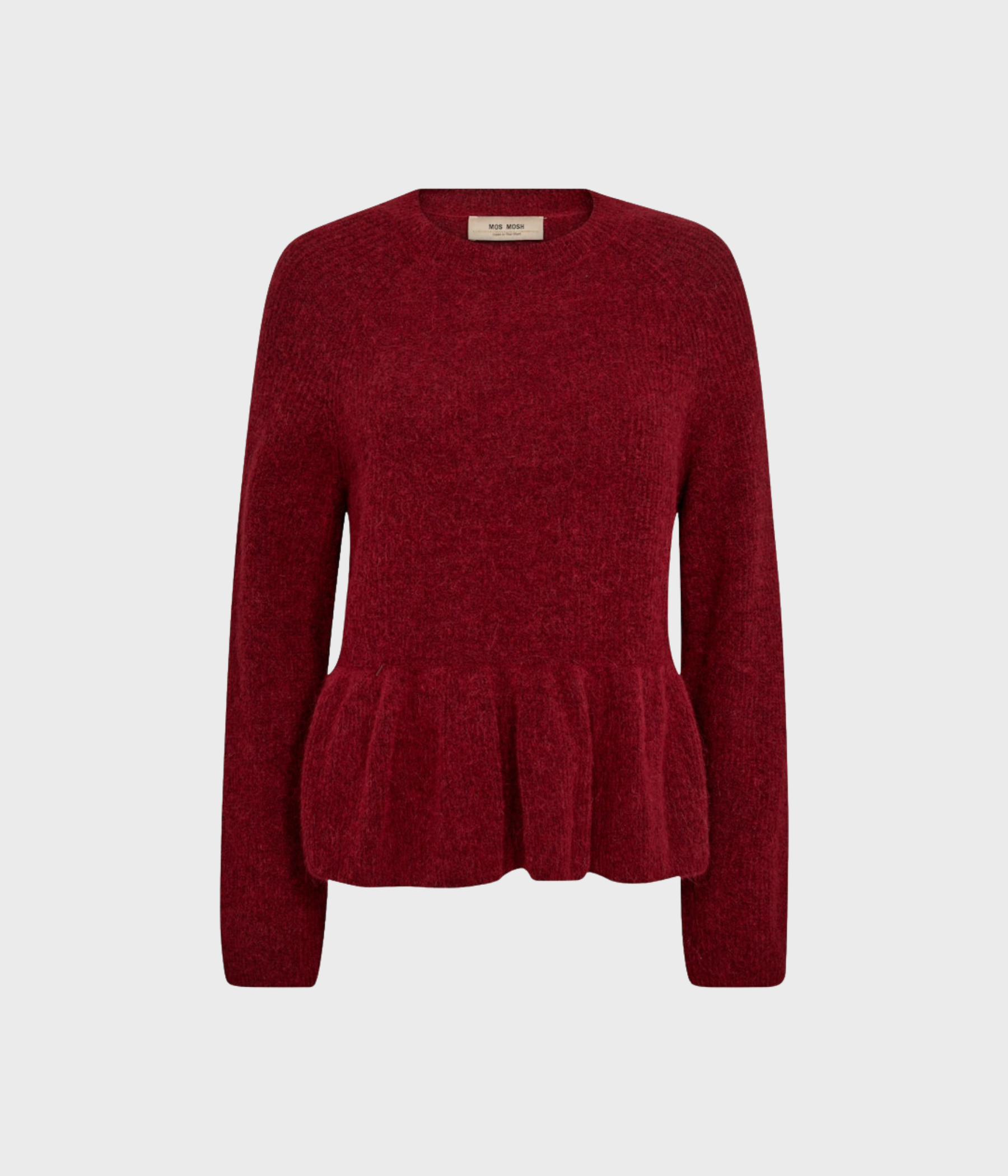 Mmthora O-Neck Frill Knit (269 Rhythmic Red)