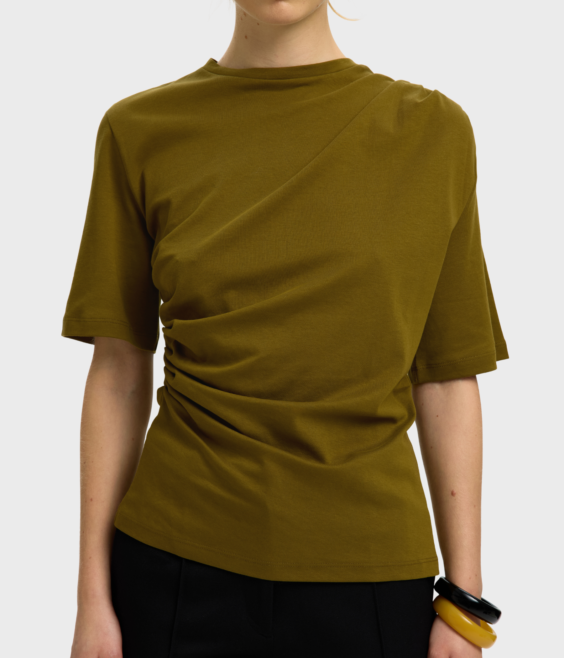Slwtaj Light Twist Tee Noos (FIR GREEN)