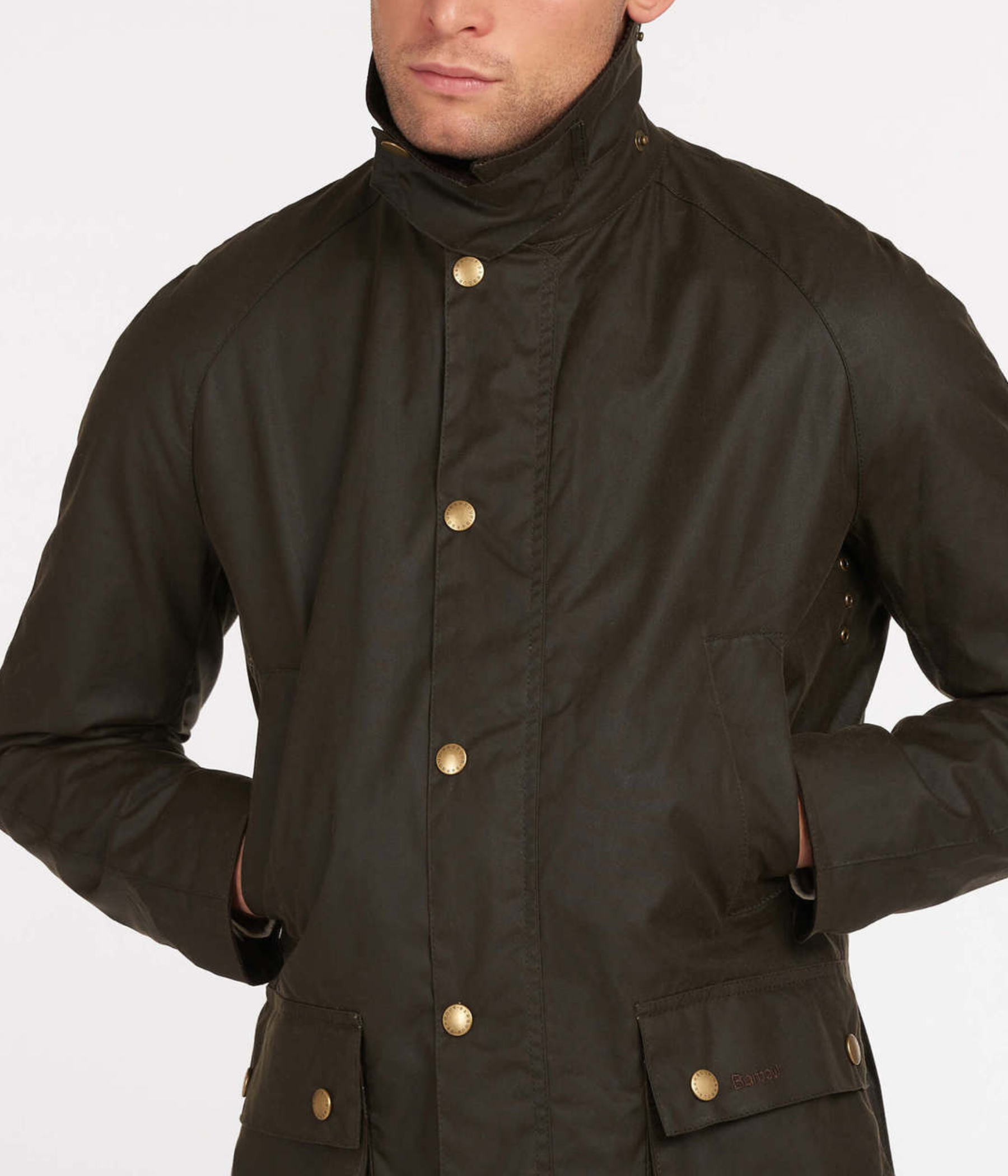 Barbour Ashby Wax Jacket. (OL71 Olive)