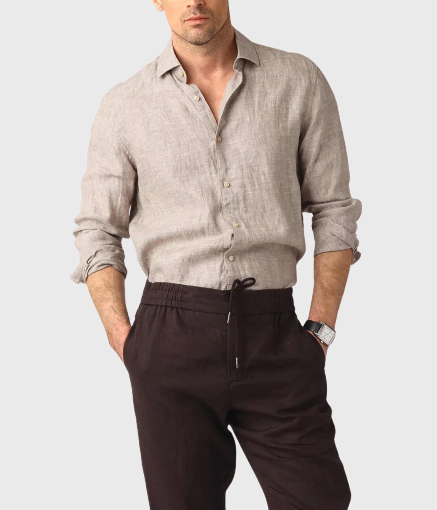 Linen Shirt. (sand) - D.O. Design Only