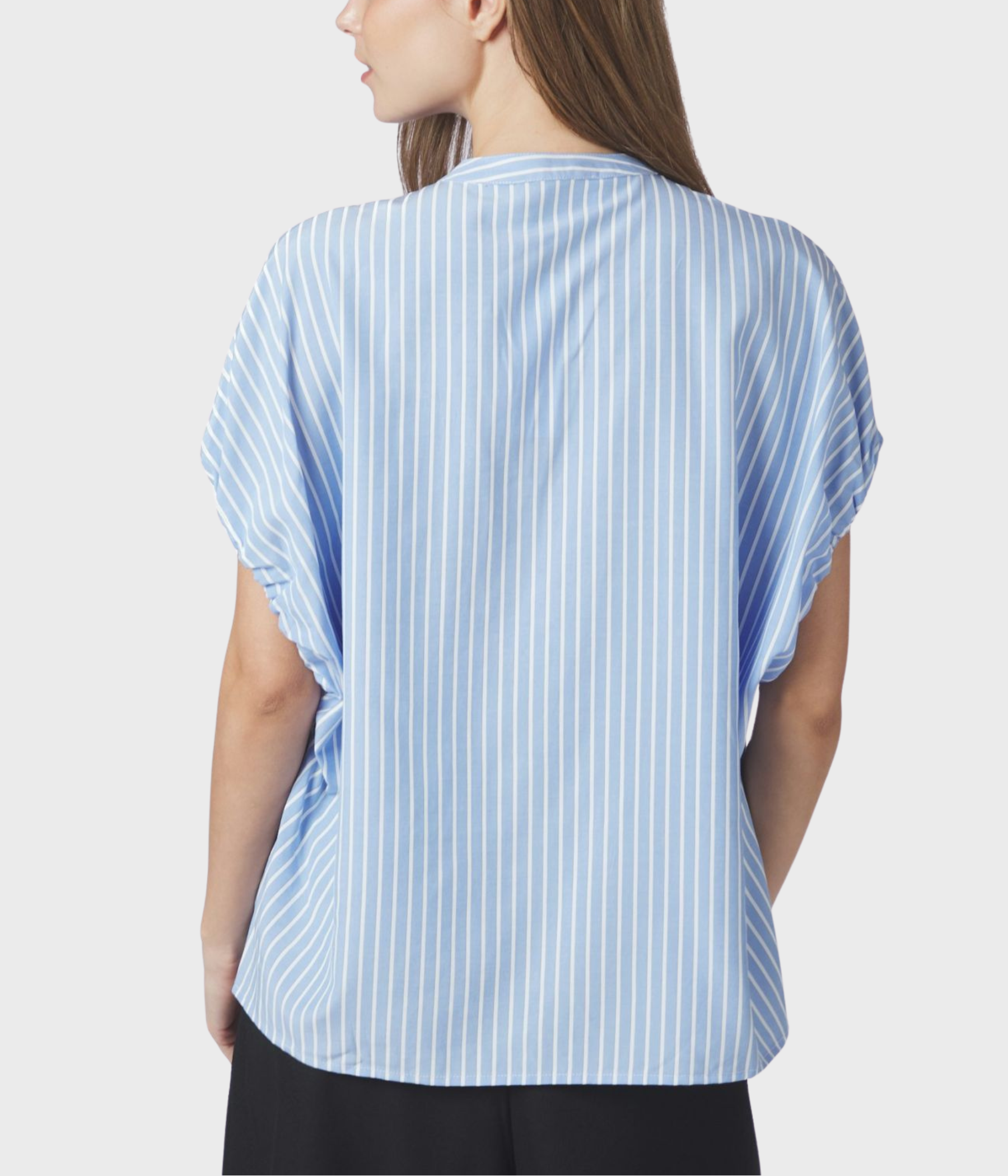 Englana Stripe Blouse (145 Light Blue)