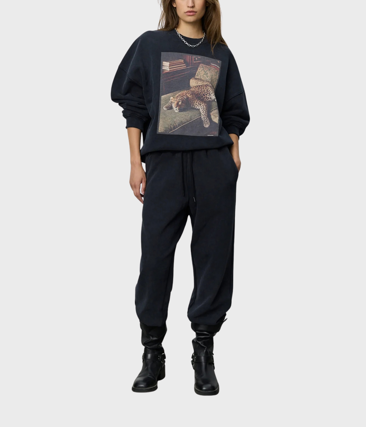 Parossw Oversize Sweatshirt (1015 Washed black)