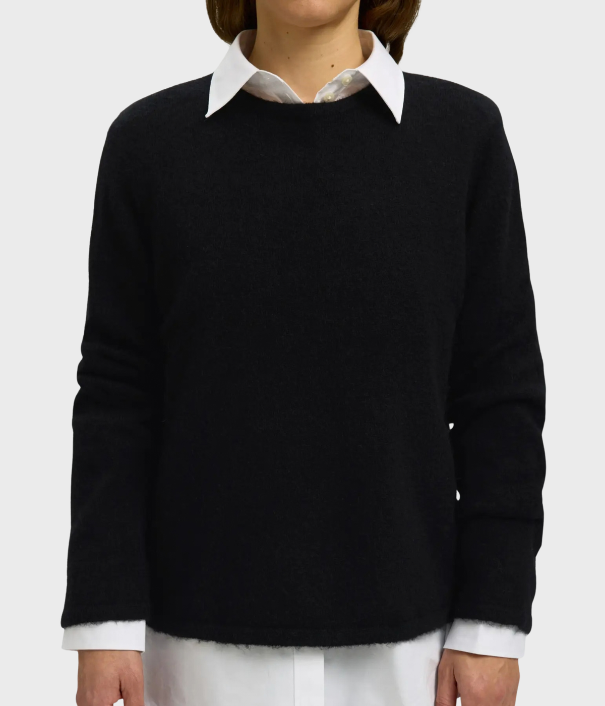 Slwlulu New Ls Knit O-Neck Noos (Black)