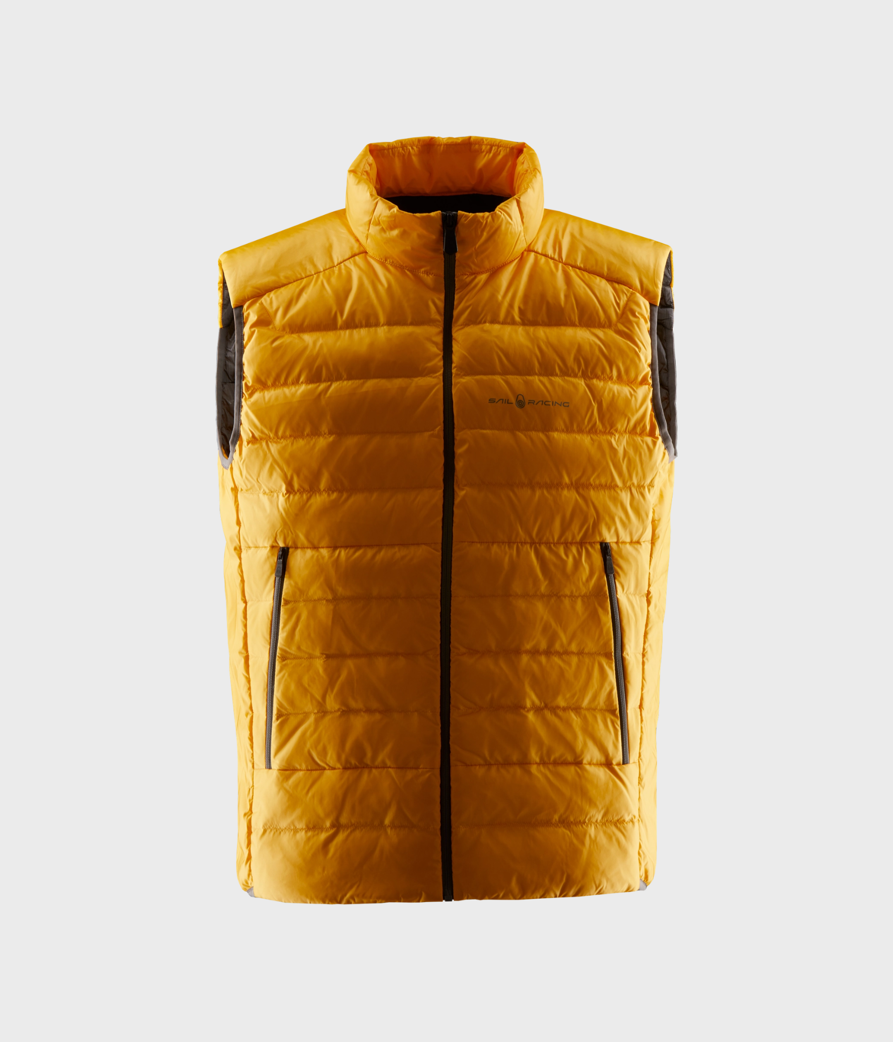 SPRAY DOWN VEST. (358 SUNSET ORANGE)
