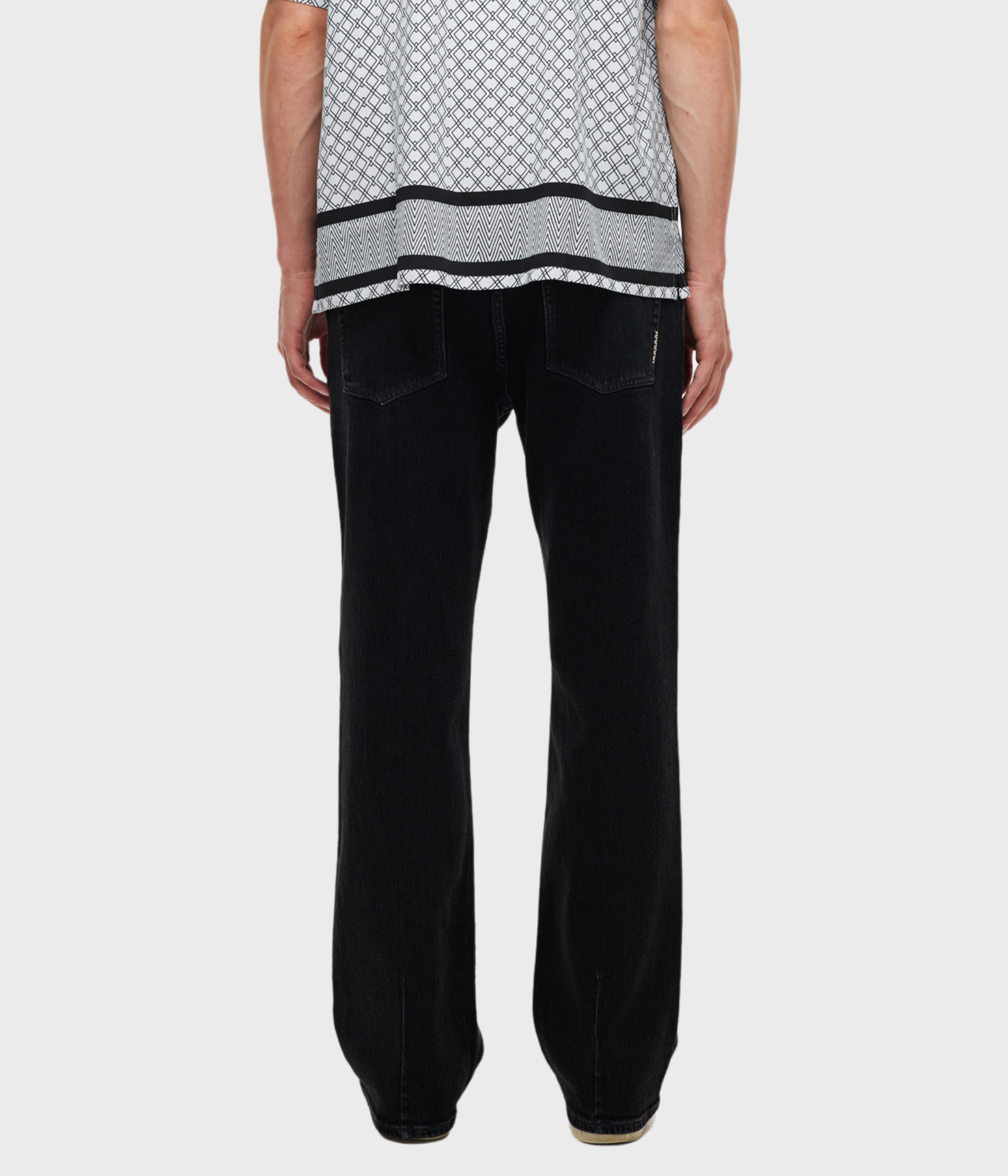 JULIAN WIDE VENETIAN (OVERDYED BLACK)