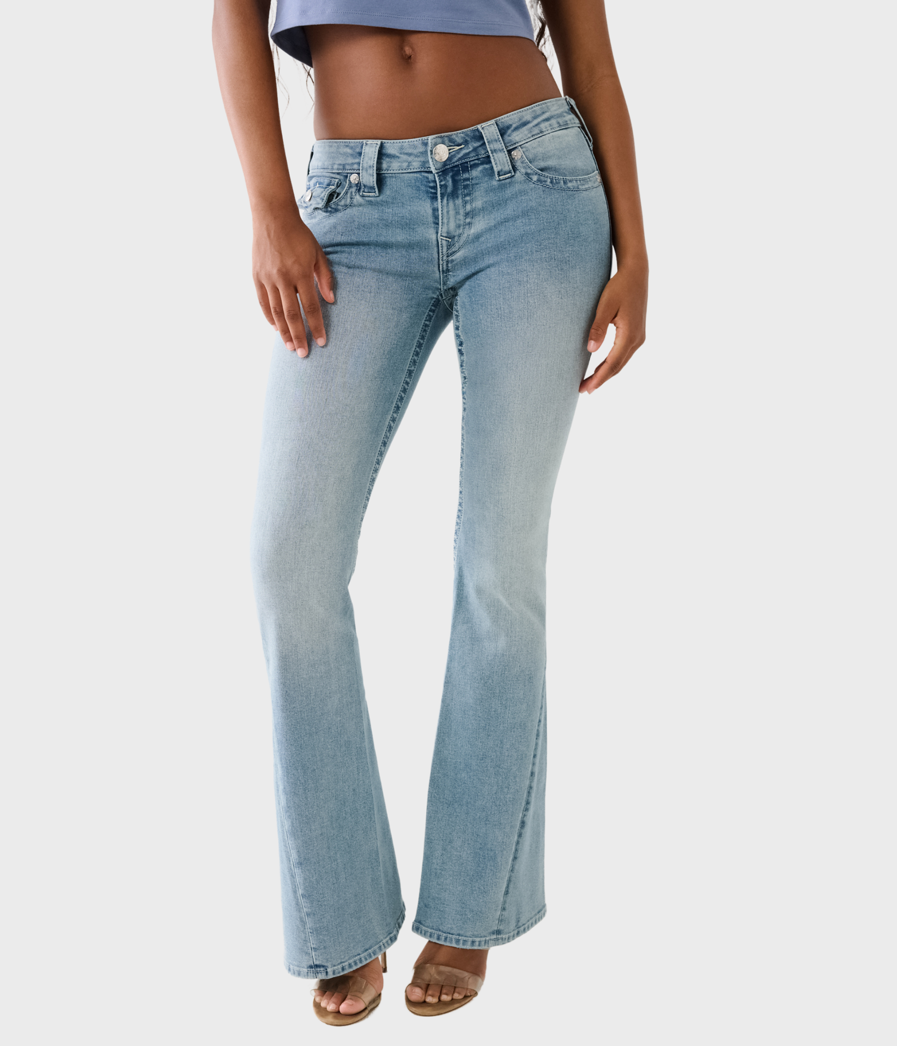 Lågmidjade utsvänga jeans