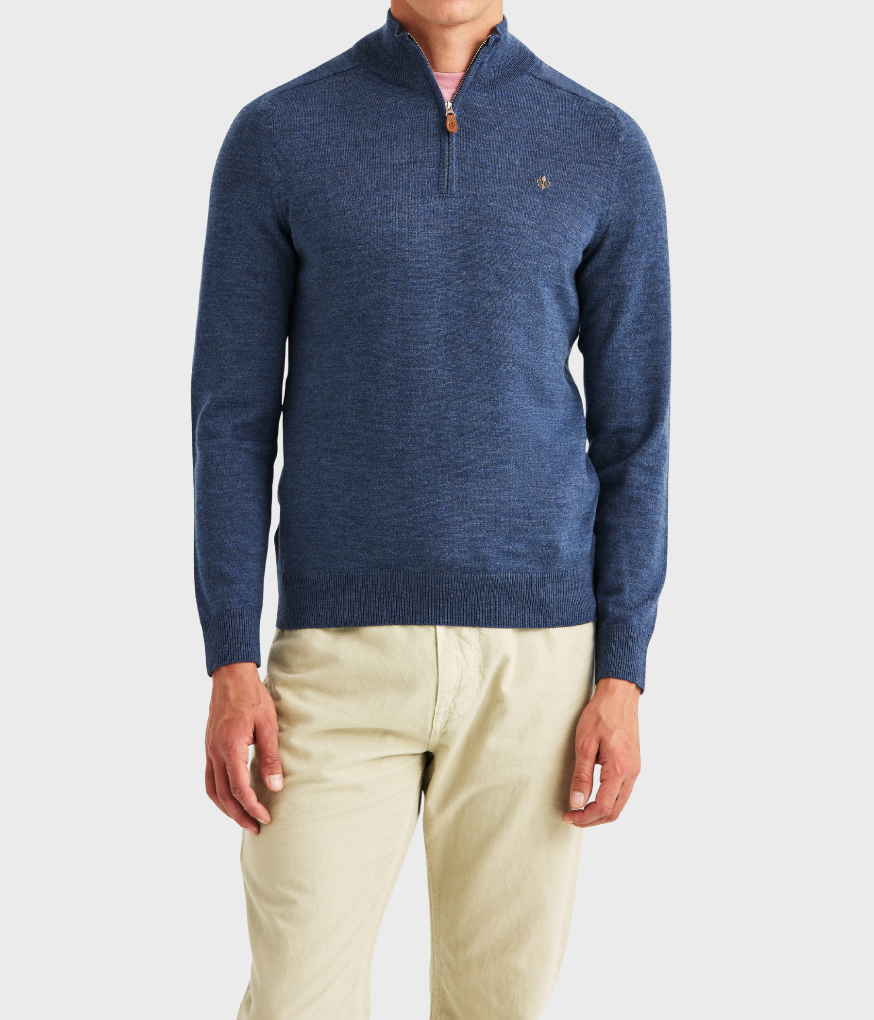 Merino John Zip (57 Blue)