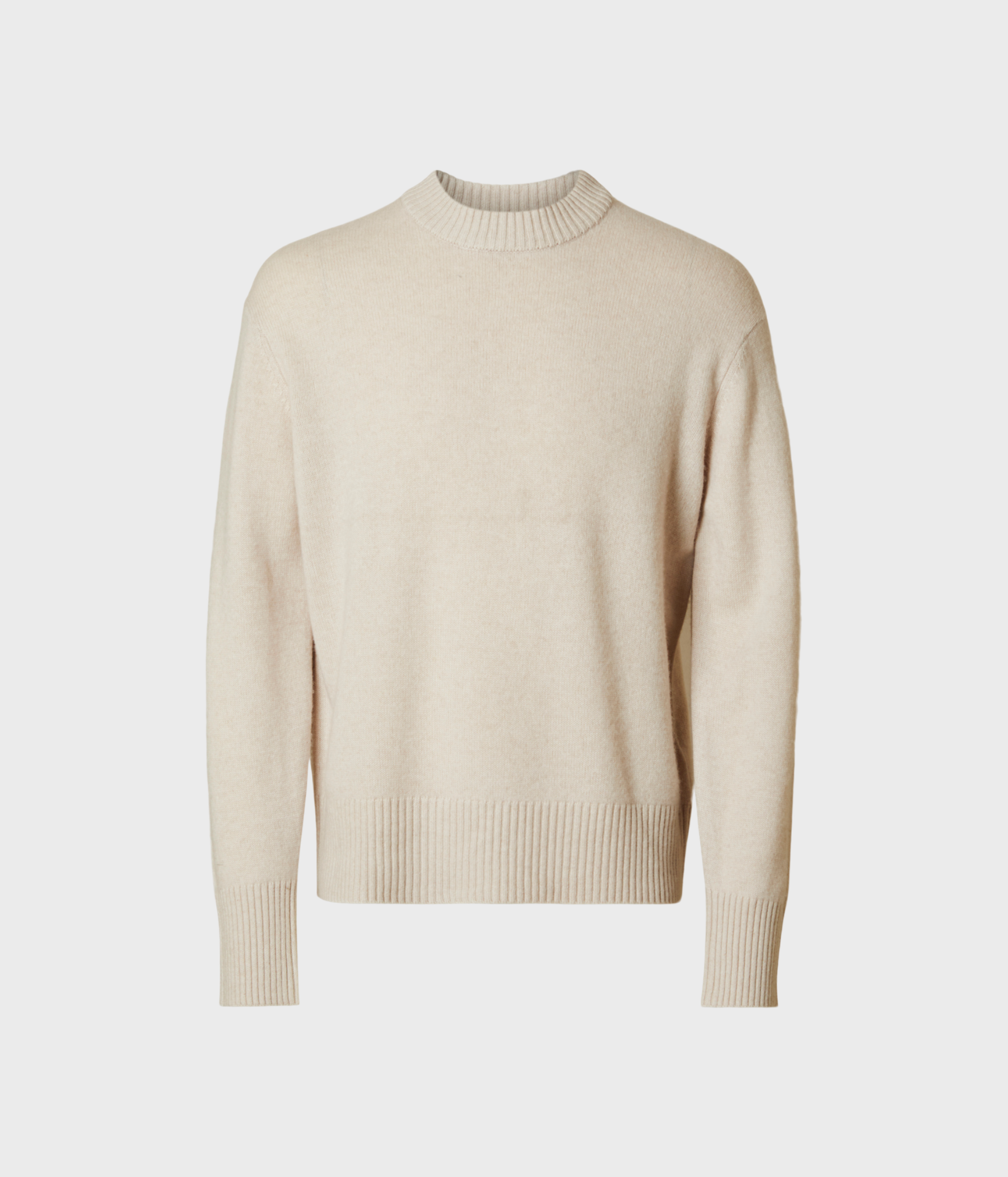 SLHCALLE RELAXED CASHMERE BLEND CREW. (Oatmeal Detail:Melange)