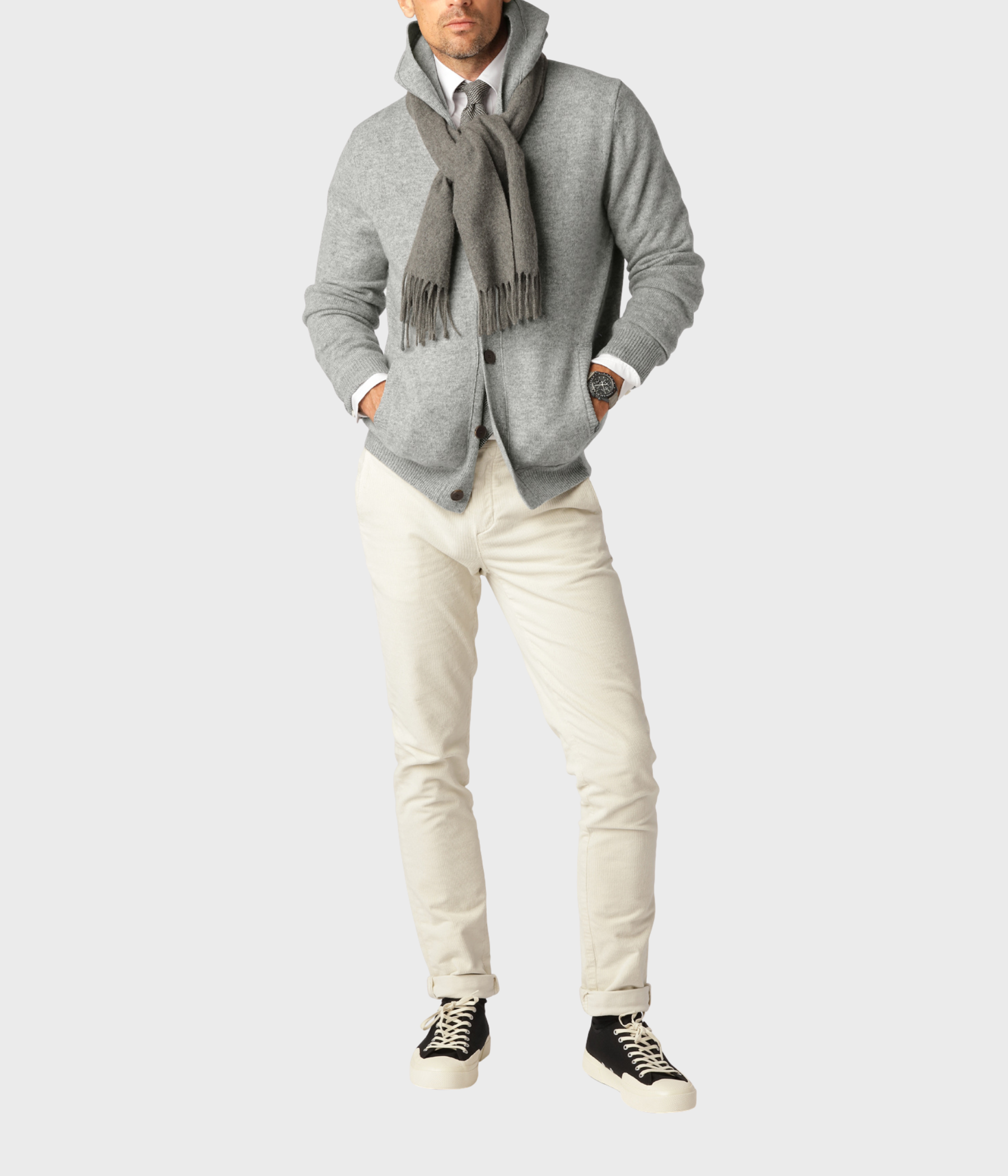 Hoodie Wool (Light Grey)